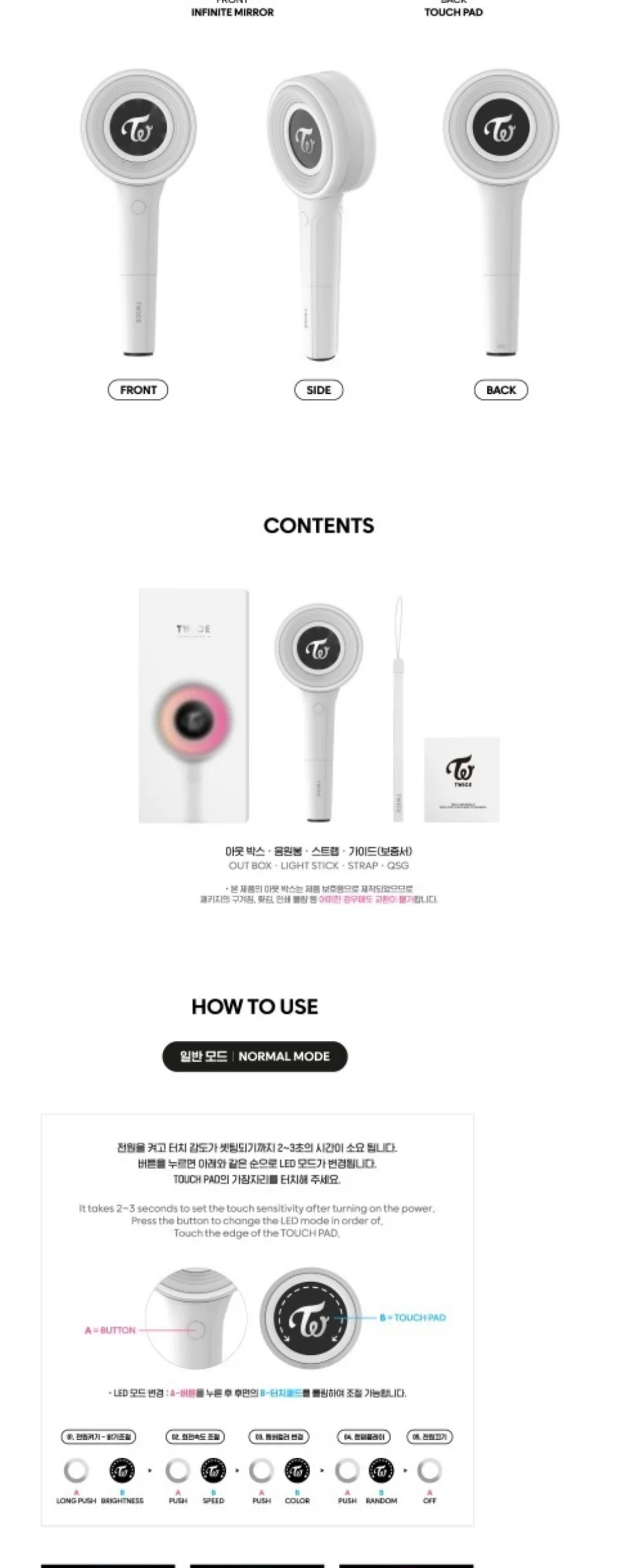 TWICE - OFFICIAL LIGHT STICK VOL. 3 CANDYBONG ∞ INFINITY BLUETOOTH ONCE FANLIGHT - Image 3