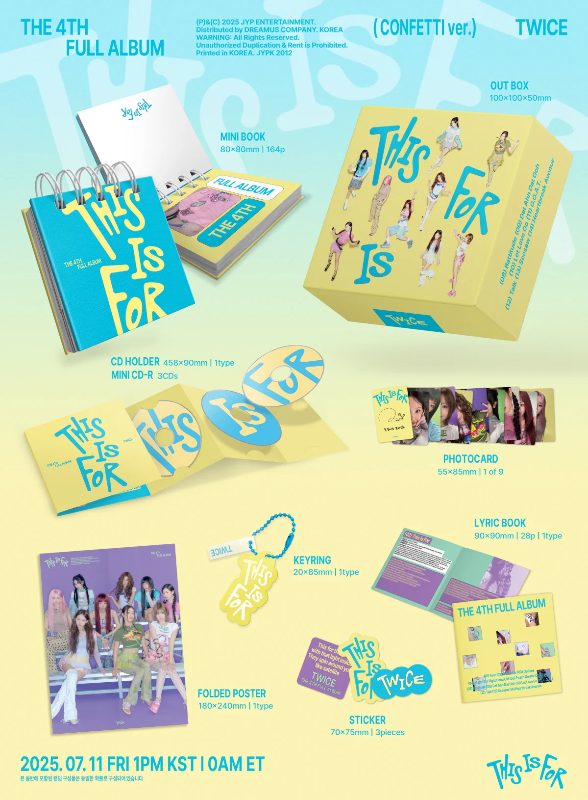 TWICE - THIS IS FOR [CONFETTI ver.] 4th Album - Image 2