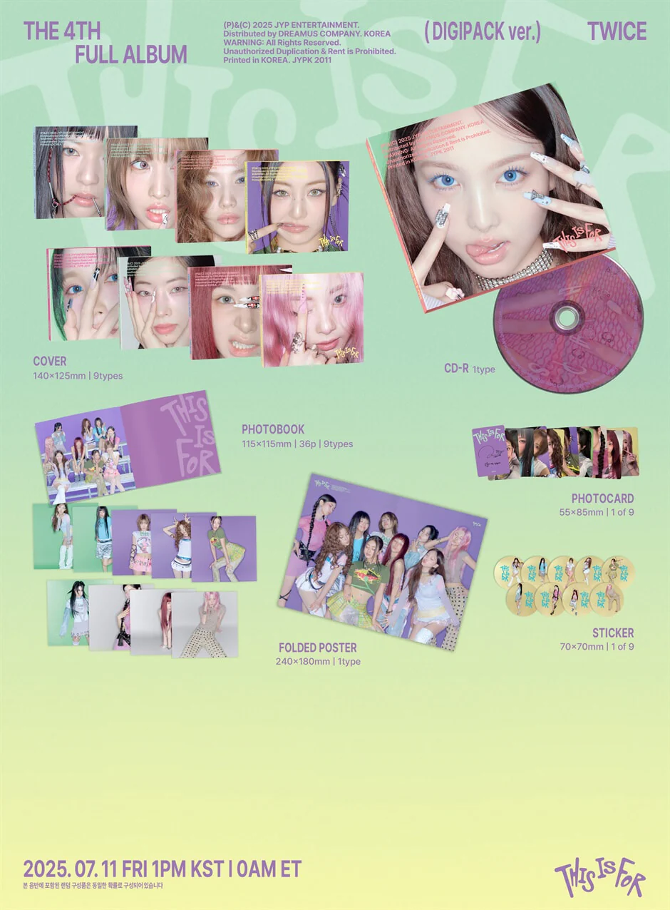 TWICE - THIS IS FOR [DIGIPACK ver.] 4th Album - Image 2