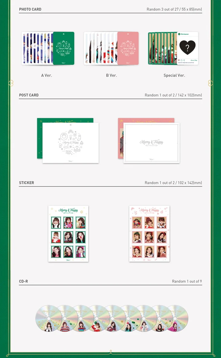 TWICE - Vol.1 Repackage Merry & Happy CD - Image 3