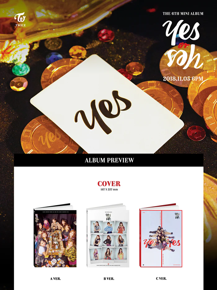 TWICE - YES OR YES 6th Mini Album+Free Gift - Image 2