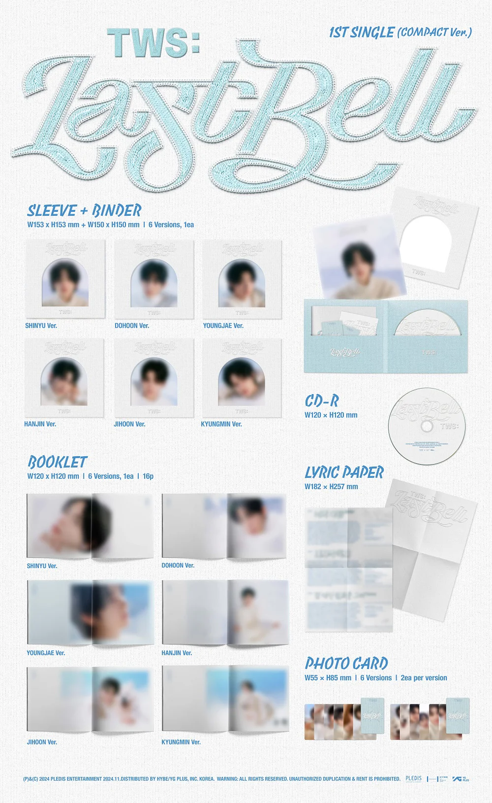 TWS - 1st Single Album Last Bell Compact Random version CD - Image 2