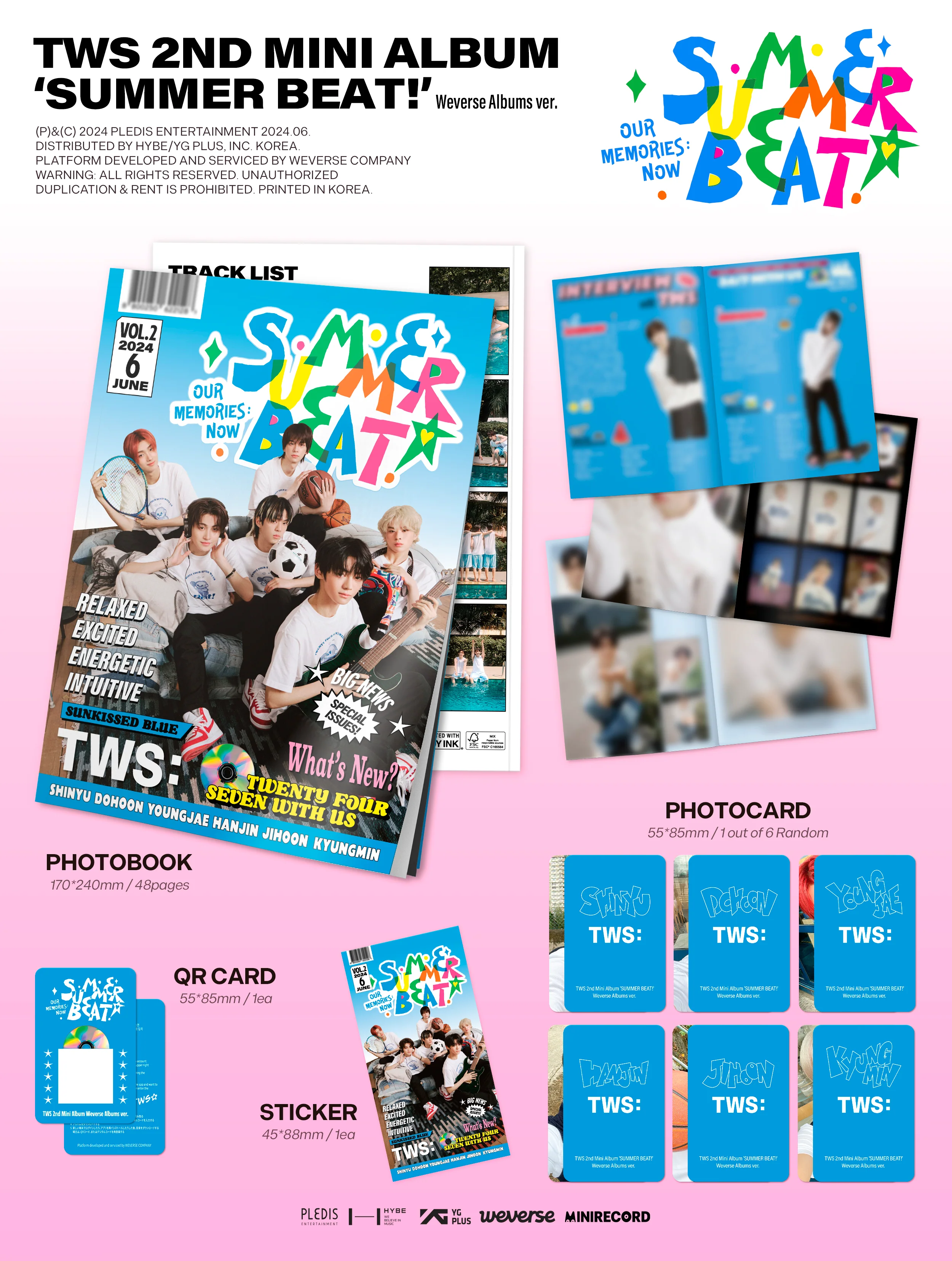 TWS - 2nd Mini Album Summer Beat! Wevese Albums version - Image 2