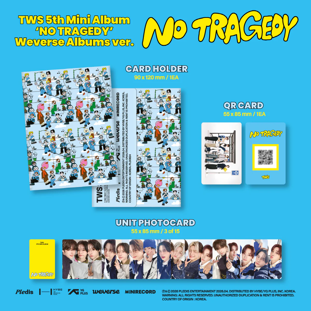 TWS - 5th Mini Album NO TRAGEDY [Weverse Albums ver.] - Image 2