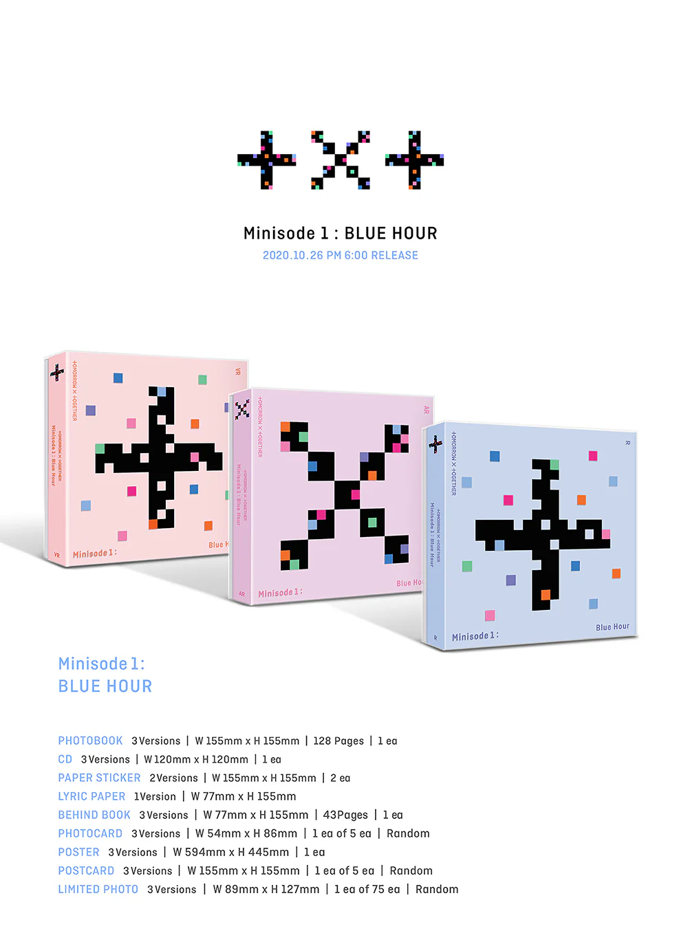TXT - minisode1 : Blue Hour Album+Extra Photocards Set - Image 2
