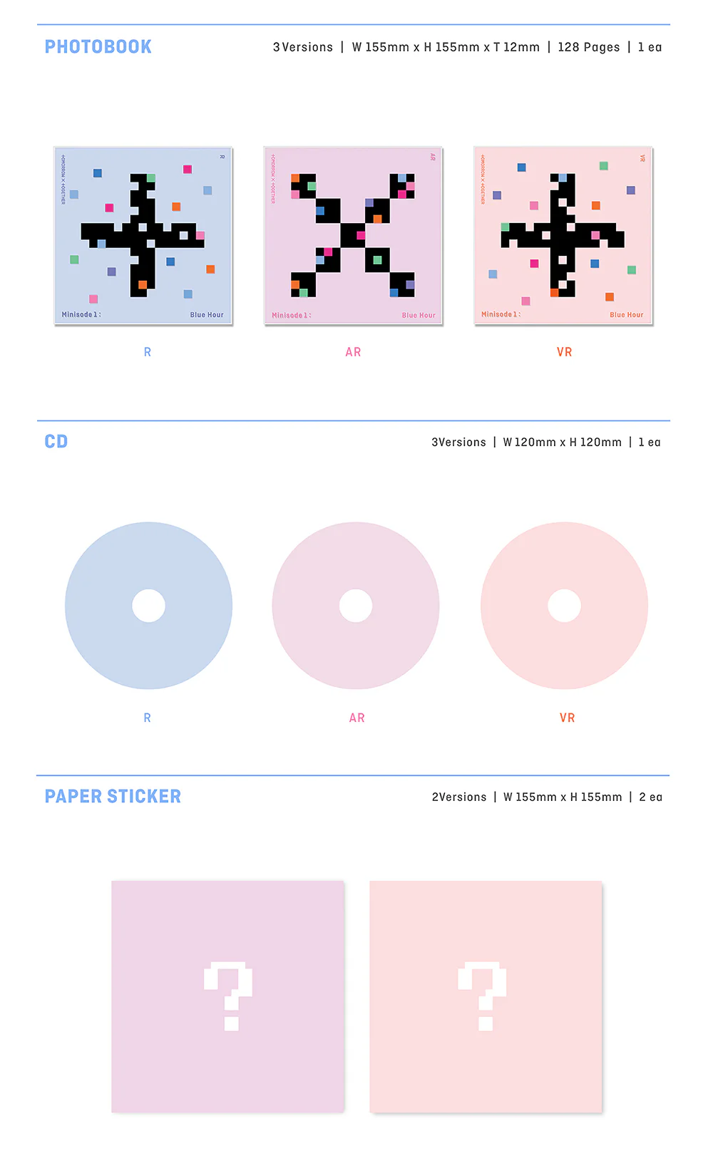 TXT - minisode1 : Blue Hour Album+Extra Photocards Set - Image 3