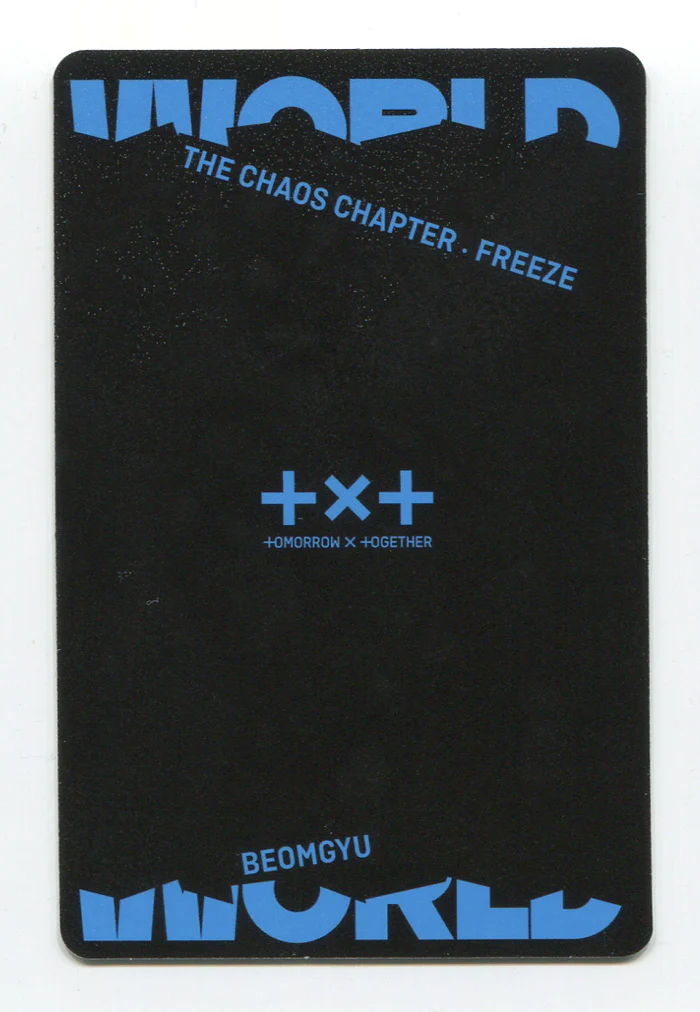 TXT - THE CHAOS CHAPTER : FREEZE OFFICIAL Wrold ver. PHOTOCARD - Image 2