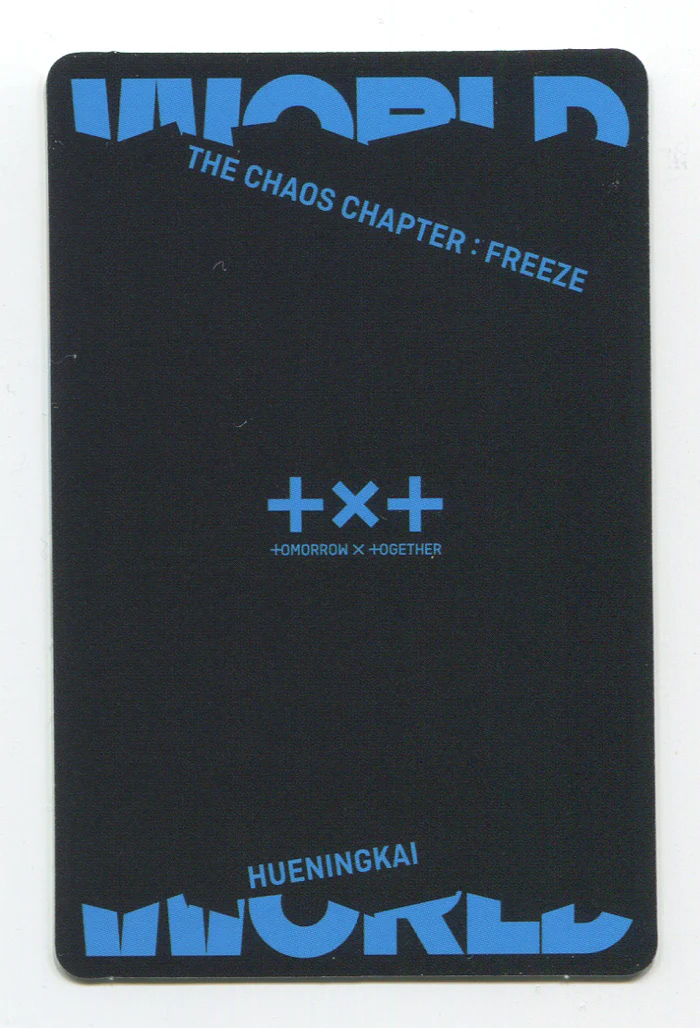 TXT - THE CHAOS CHAPTER : FREEZE OFFICIAL Wrold ver. PHOTOCARD - Image 4