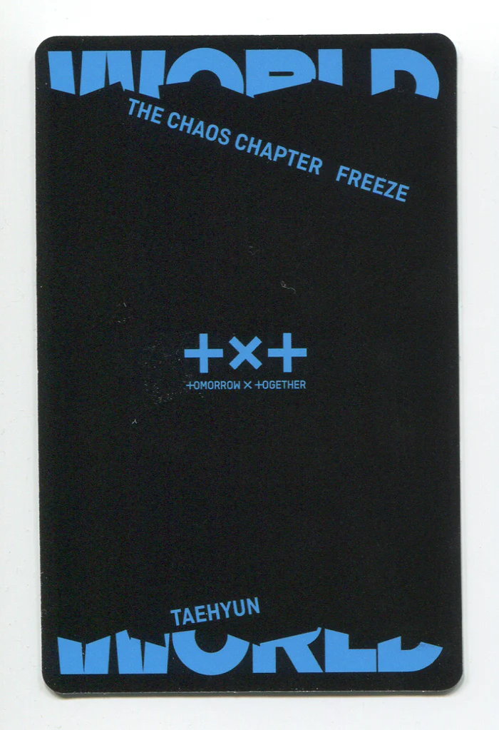 TXT - THE CHAOS CHAPTER : FREEZE OFFICIAL Wrold ver. PHOTOCARD - Image 8