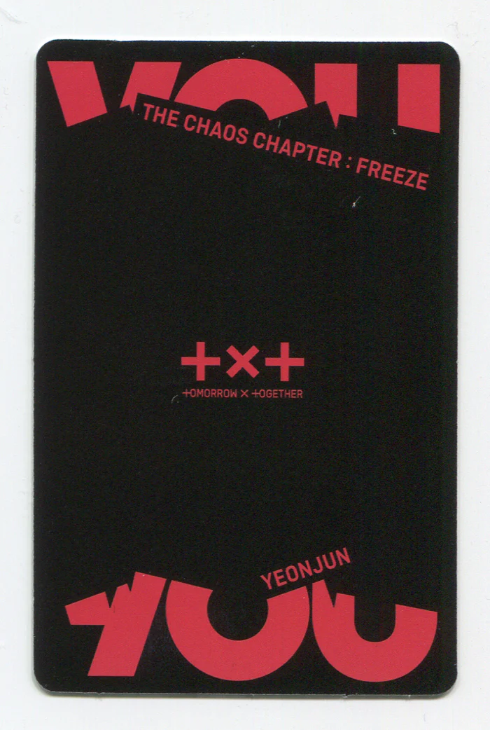 TXT - THE CHAOS CHAPTER : FREEZE OFFICIAL You ver. PHOTOCARD - Image 10
