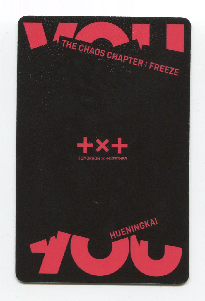 TXT - THE CHAOS CHAPTER : FREEZE OFFICIAL You ver. PHOTOCARD - Image 4