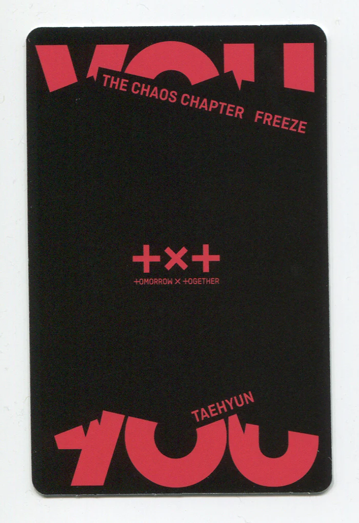 TXT - THE CHAOS CHAPTER : FREEZE OFFICIAL You ver. PHOTOCARD - Image 8