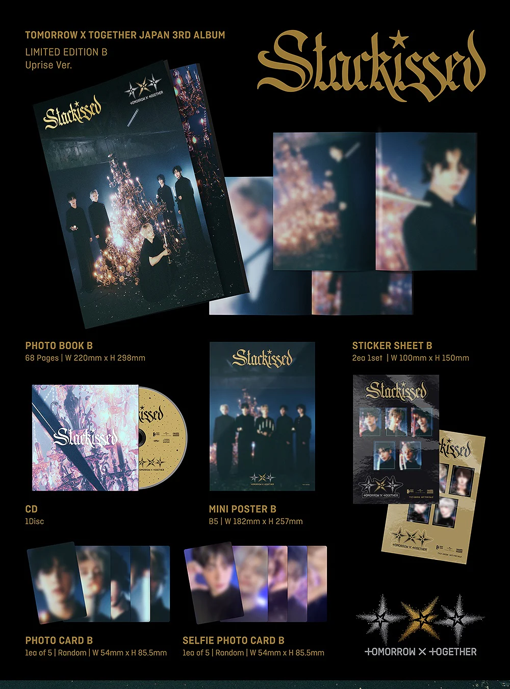 TXT TOMORROW X TOGETHER - Japan 3rd Album STARKISSED [Limited Edition B] - Image 2