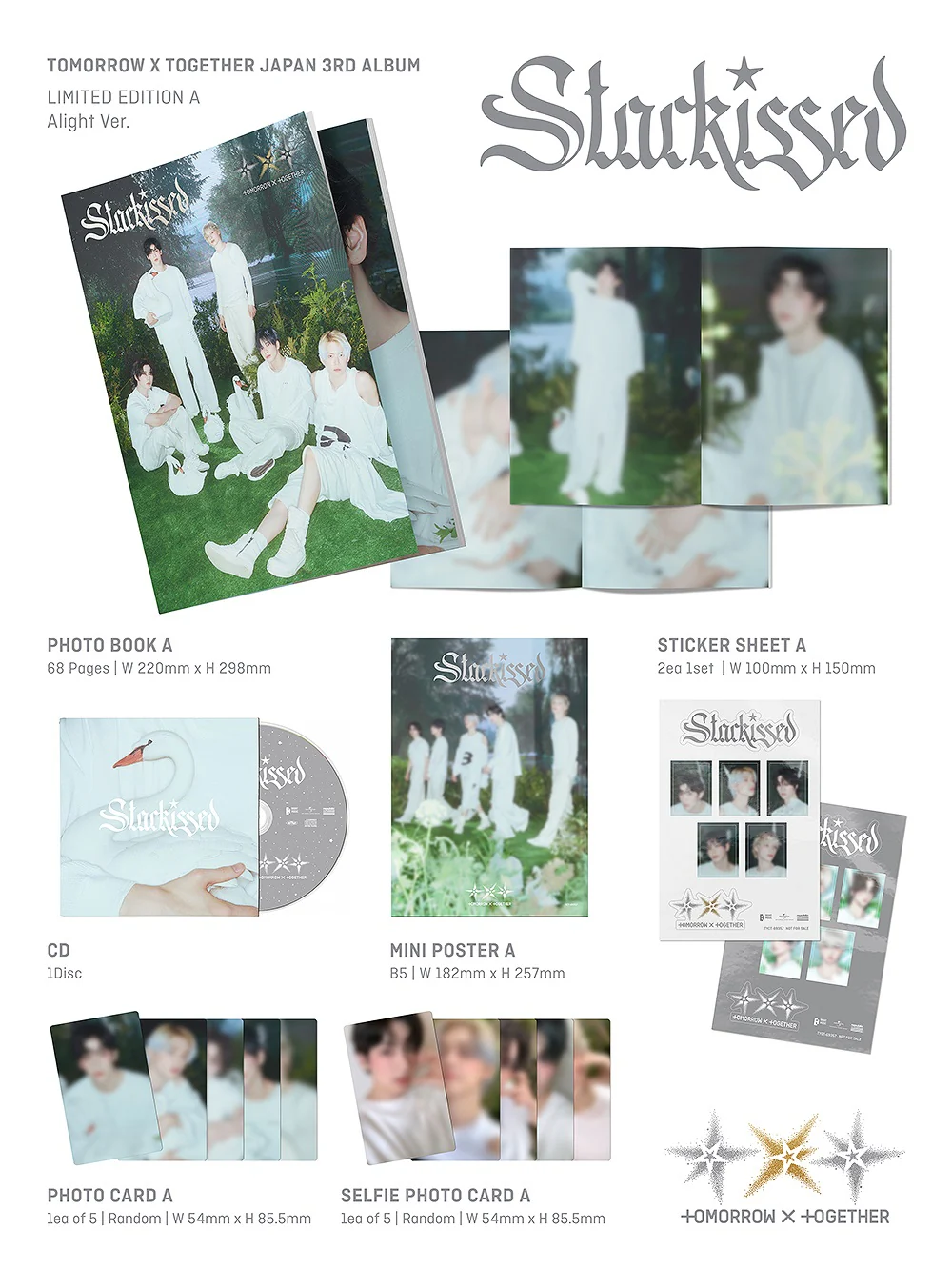 TXT TOMORROW X TOGETHER - Japan 3rd Album STARKISSED [Limited Edition A] - Image 2