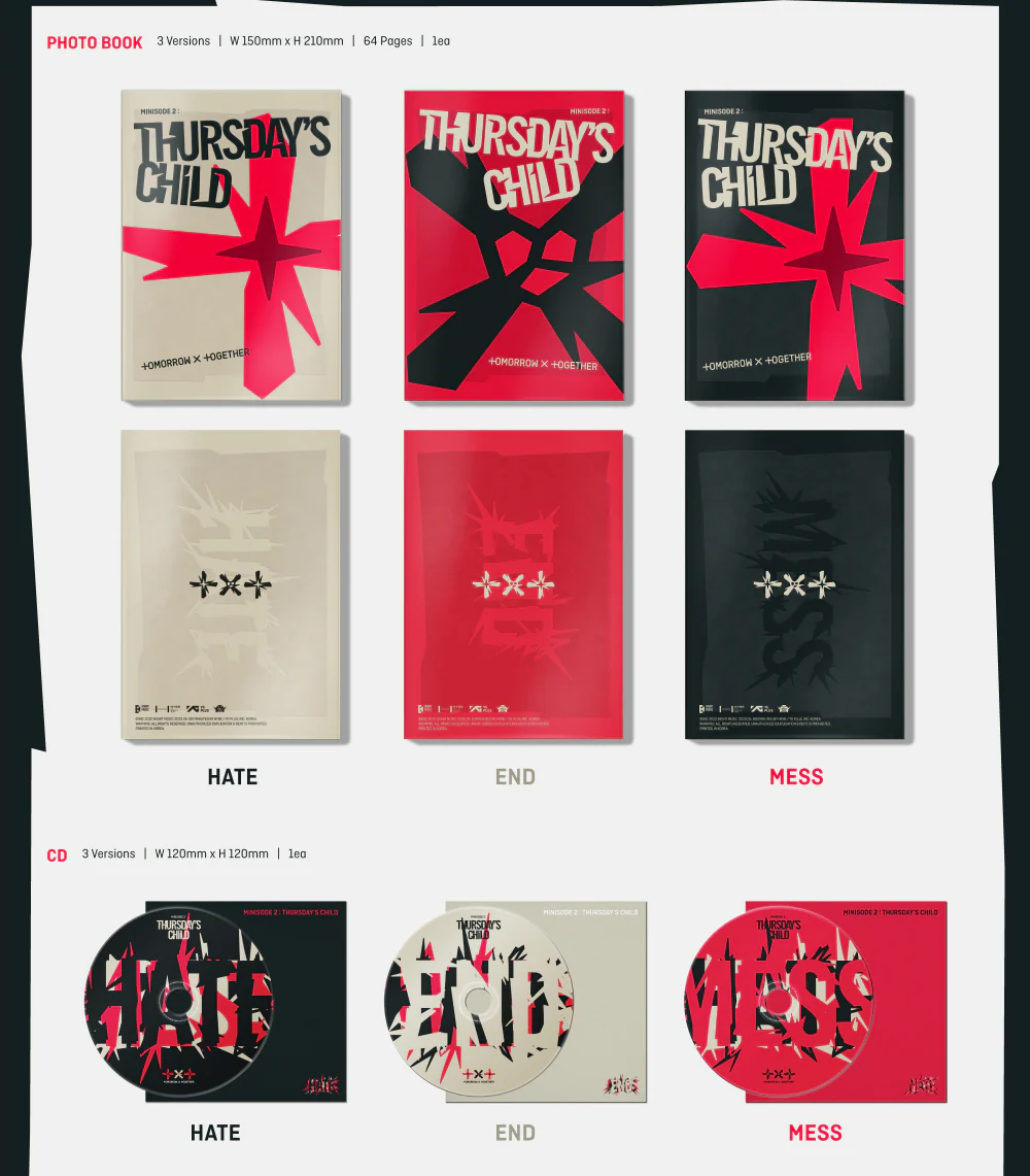 TXT TOMORROW X TOGETHER - minisode 2 : Thursday's Child 4th Mini Album+Free Gift - Image 3
