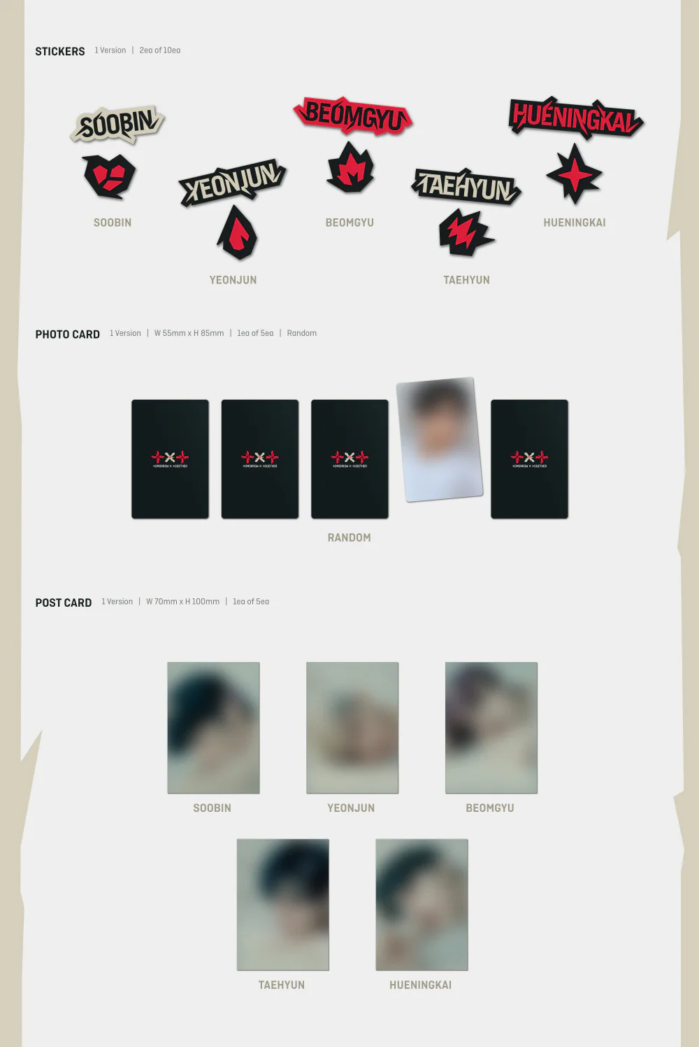 TXT TOMORROW X TOGETHER - minisode 2: Thursday's Child [TEAR ver.] 4th Mini Album+Free Gift (Random ver.) - Image 4