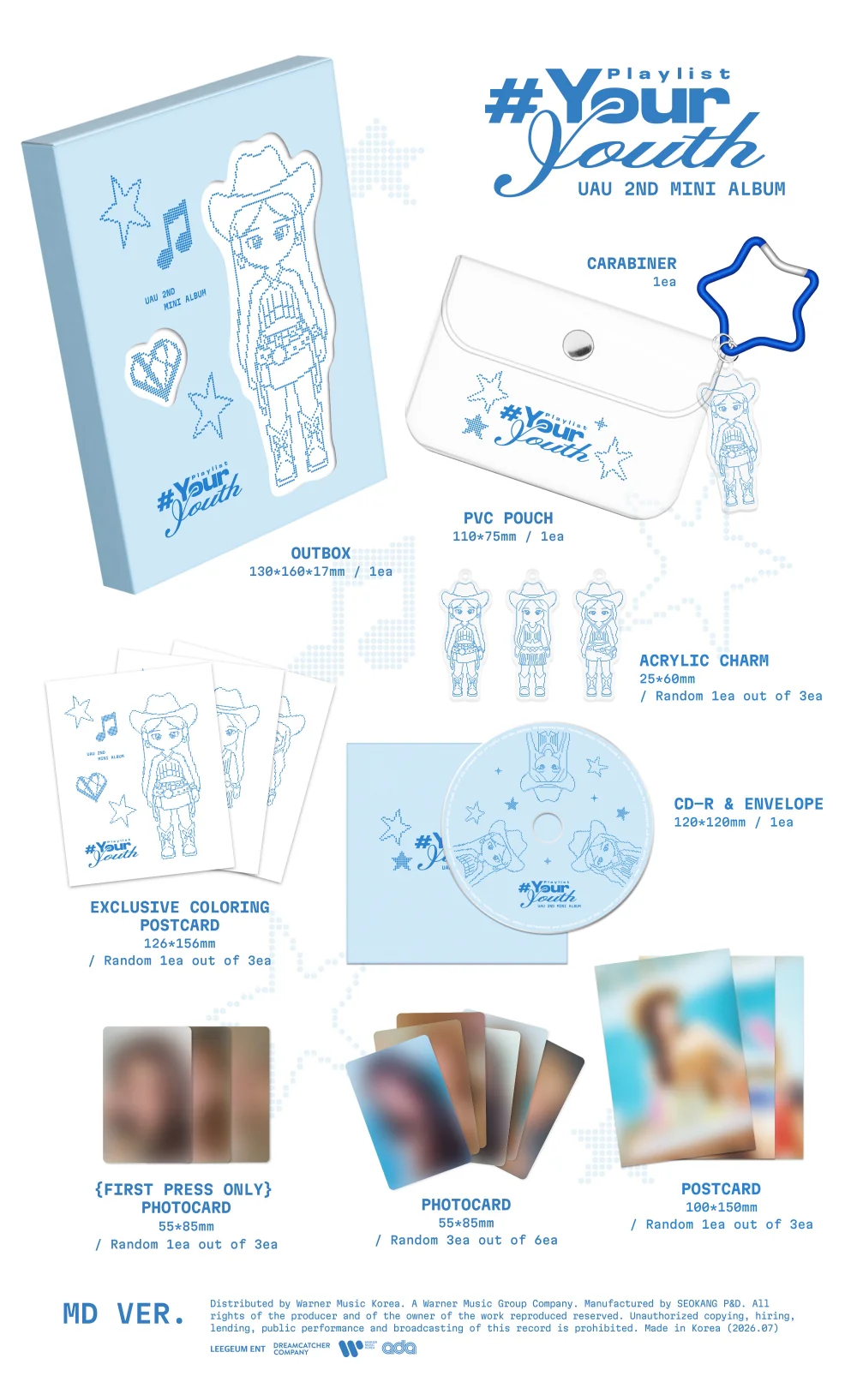 UAU - 2nd Mini Album Playlist #Your Youth [MD VER.] - Image 3