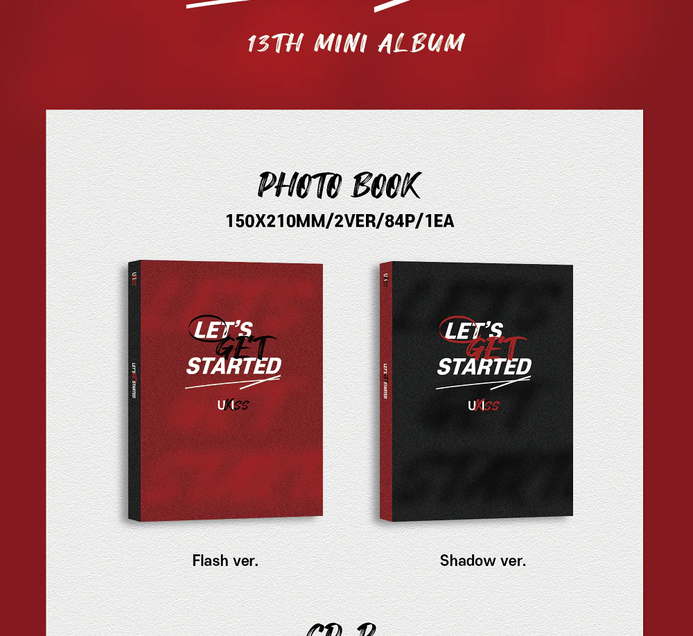 UKISS - 13th Mini Album Let's Get Started CD+Pre-Order Gift - Image 2