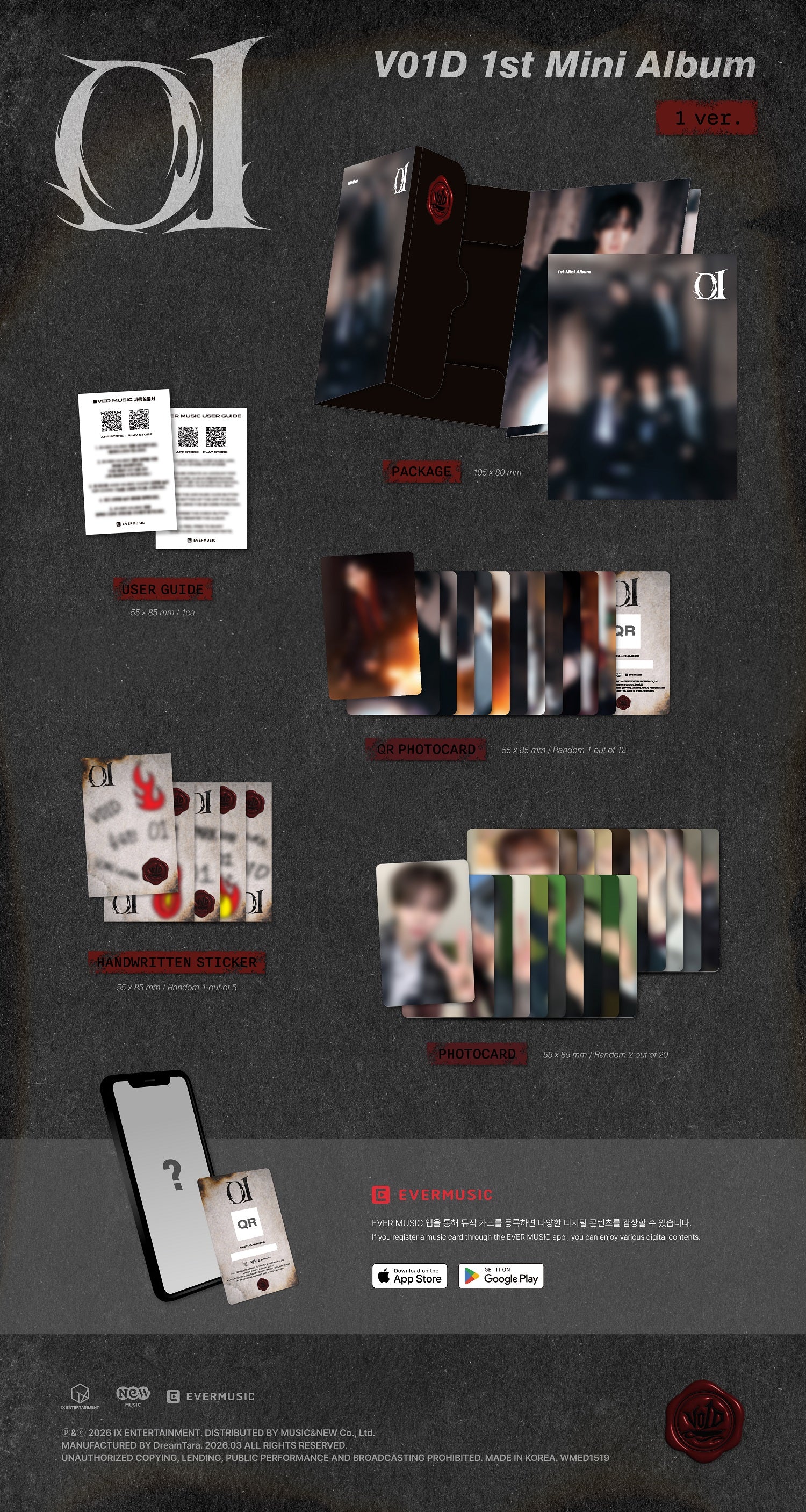 V01D VOID - 1st Mini Album 01 [1 version] Platform Album - Image 3