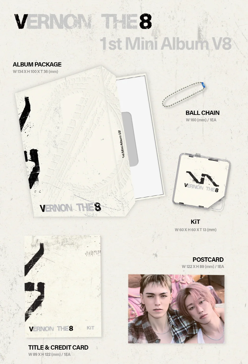 V8 Seventeen - 1st Mini Album V8 KiT ver. - Image 2