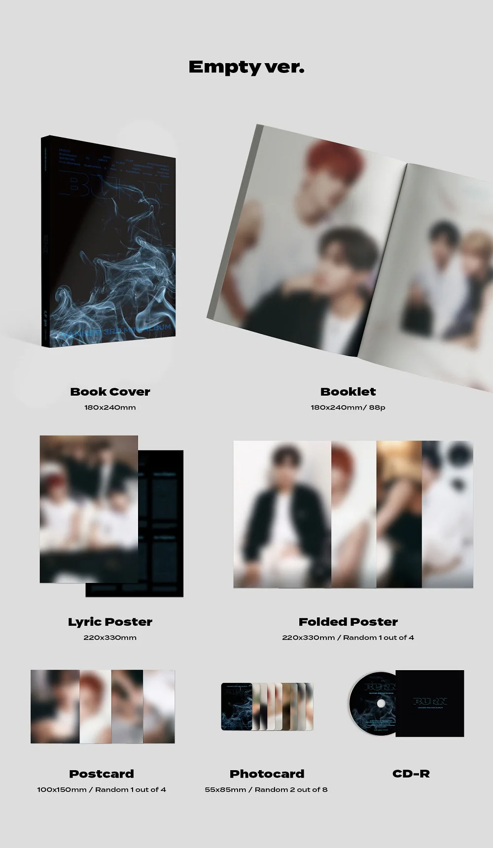 VANNER - 3rd Mini Album Burn CD+Pre-Order Gift - Image 4
