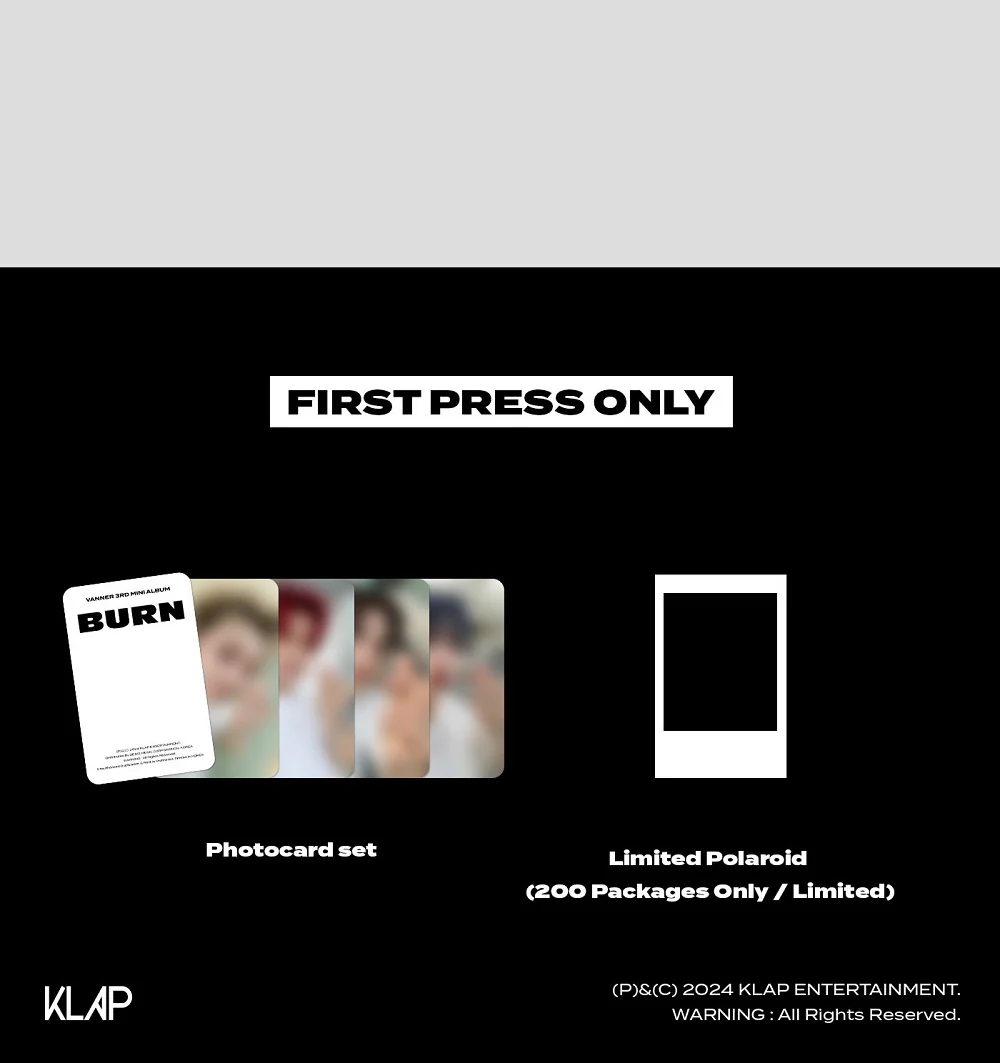 VANNER - 3rd Mini Album Burn CD+Pre-Order Gift - Image 5