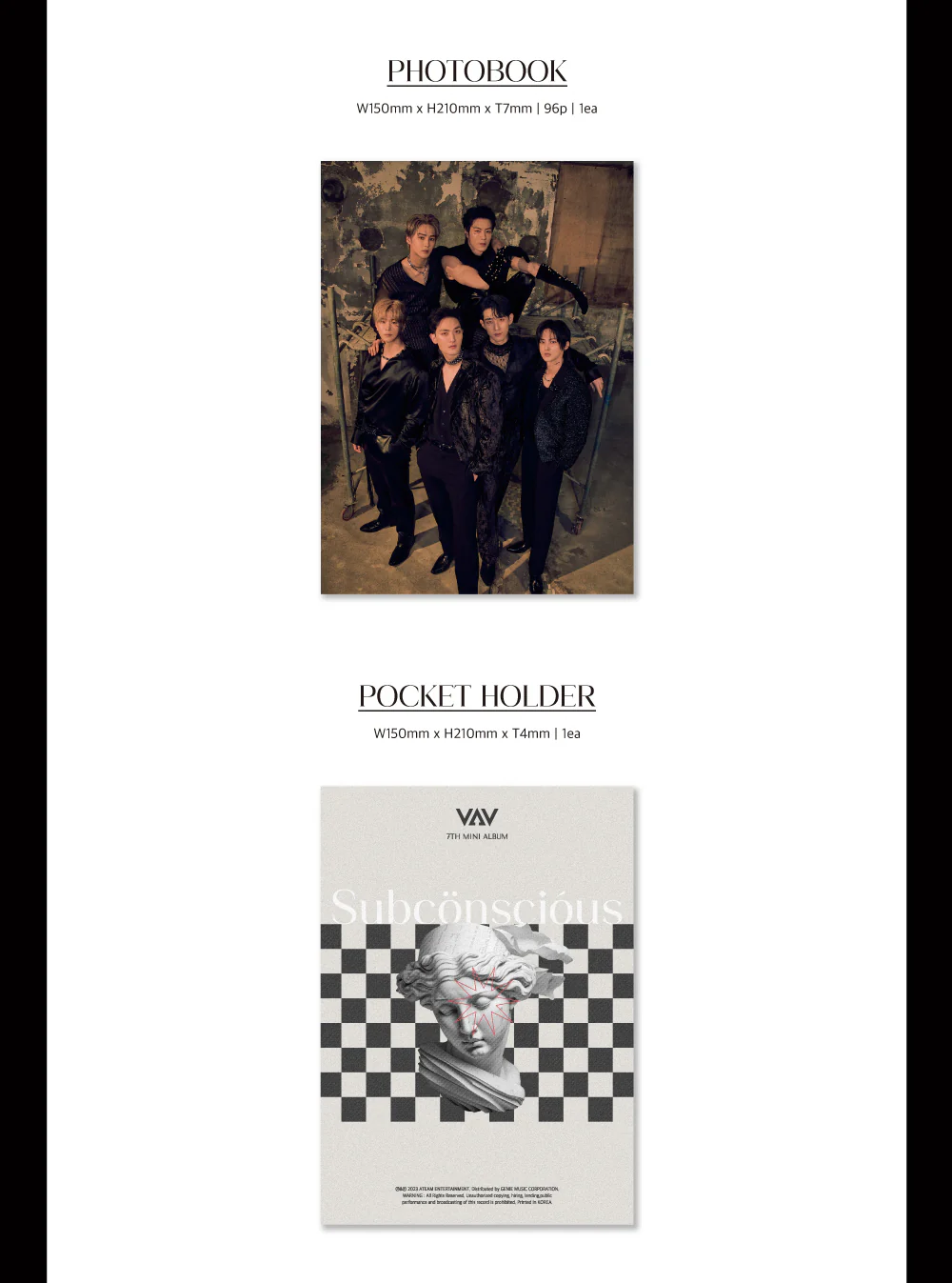VAV - 7th Mini Album Subconscious Random Cover CD - Image 3