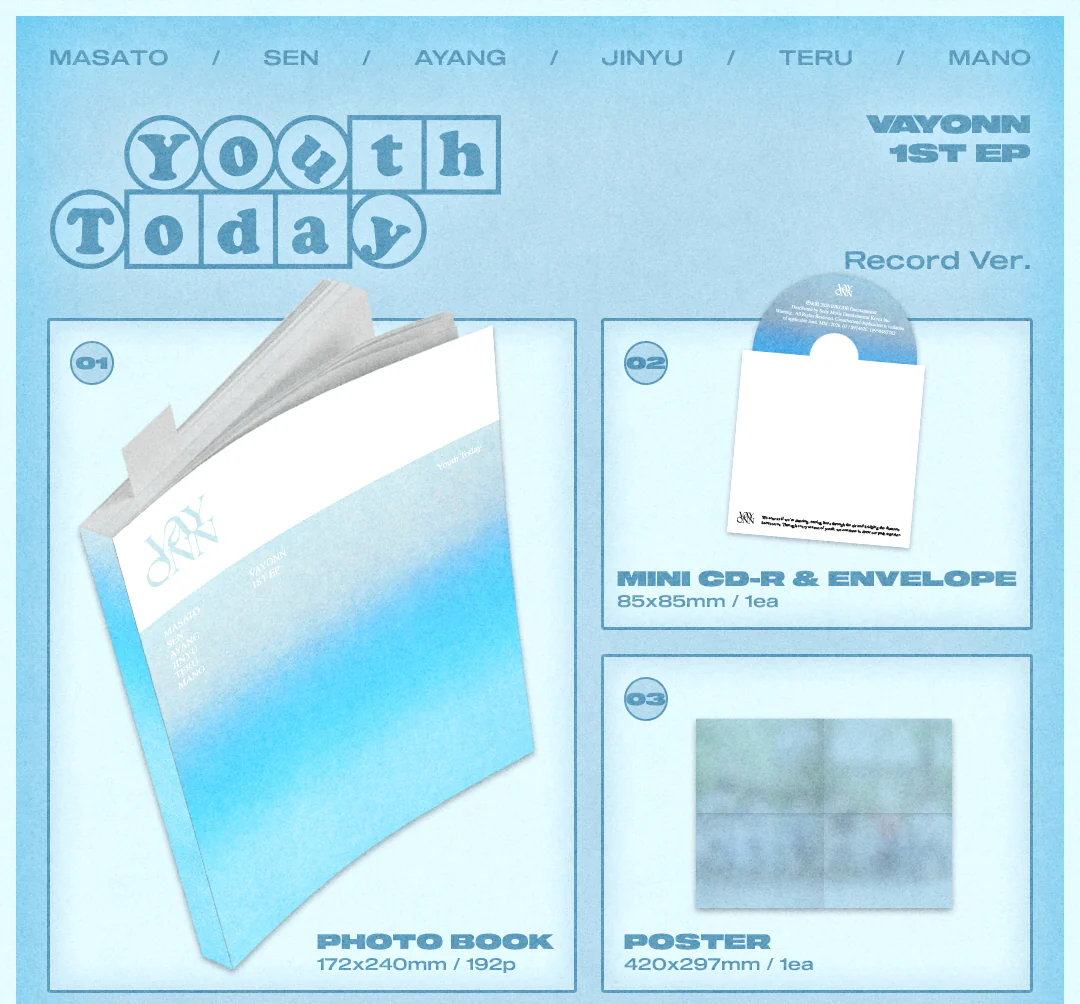 VAYONN - 1ST EP Youth Today [Record Ver.] - Image 2