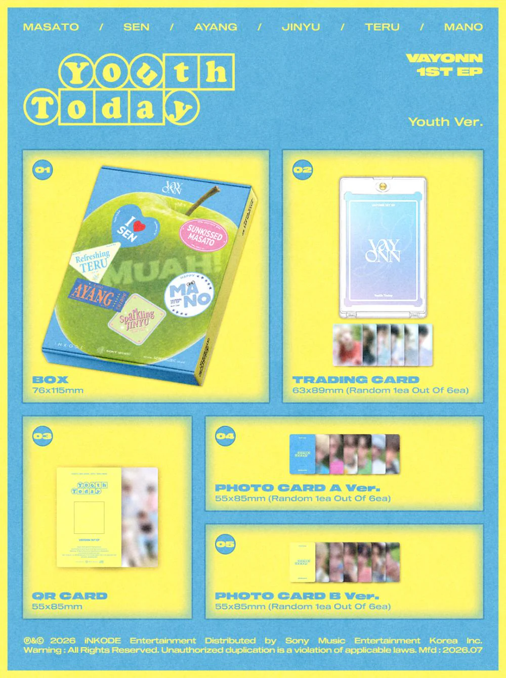 VAYONN - 1ST EP Youth Today [Youth Ver.] - Image 3