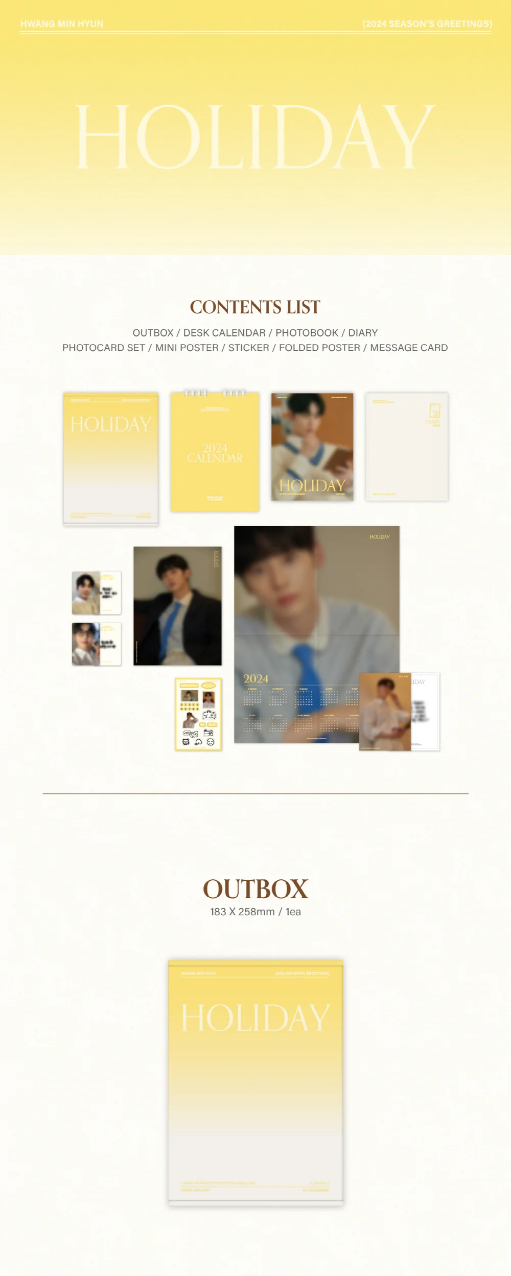 HWANG MIN HYUN - 2024 SEASON'S GREETINGS [HOLIDAY] - Image 2