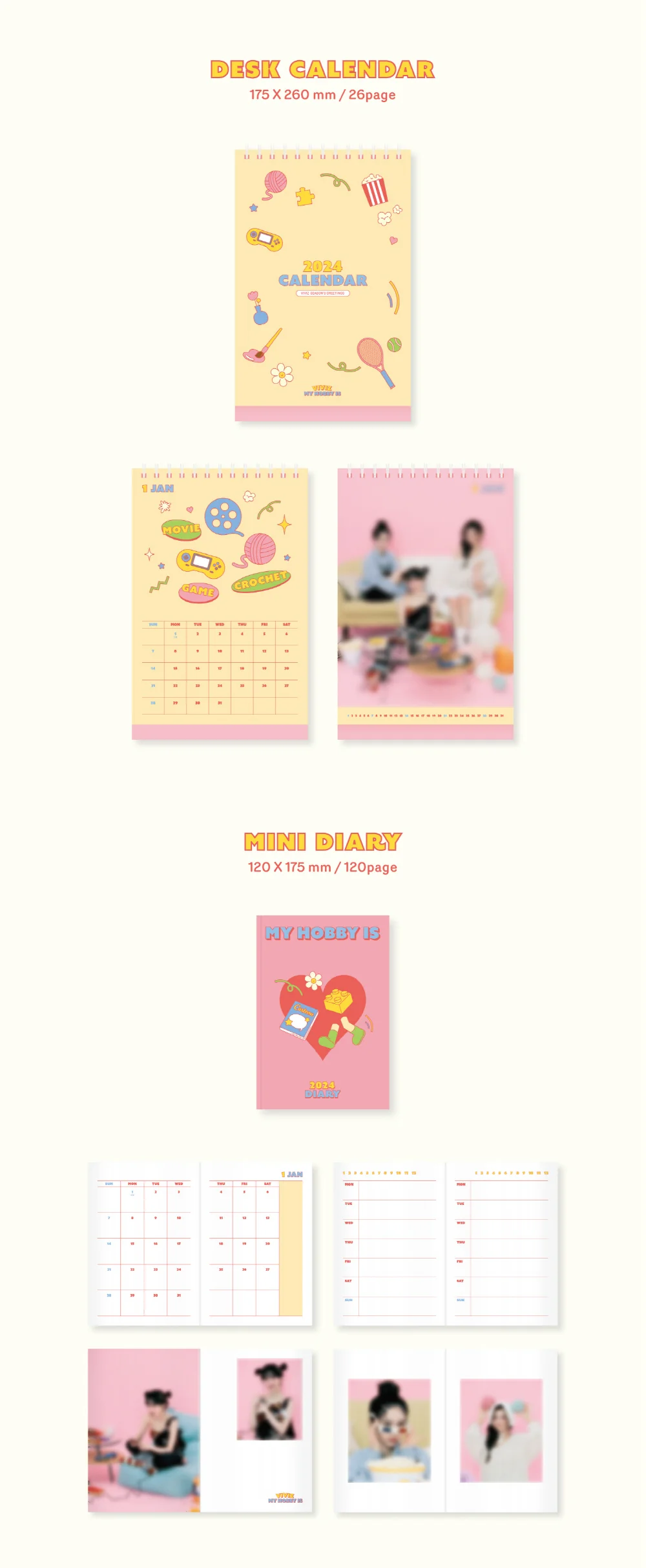 VIVIZ - 2024 SEASON'S GREETINGS [MY HOBBY IS] + Pre-Order Benefit - Image 3