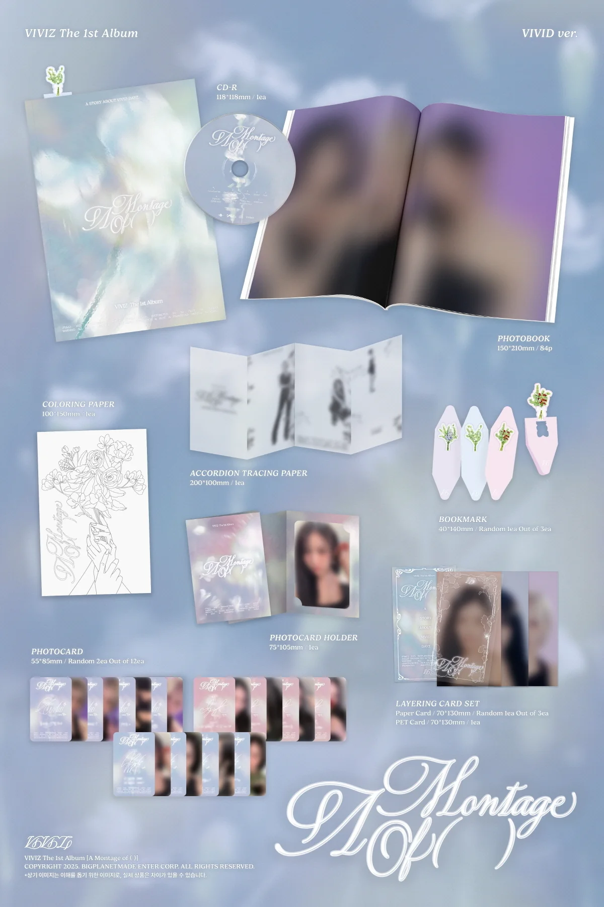 Viviz - Vol.1 A Montage of ( ) CD+Extra Photocards Set - Image 3