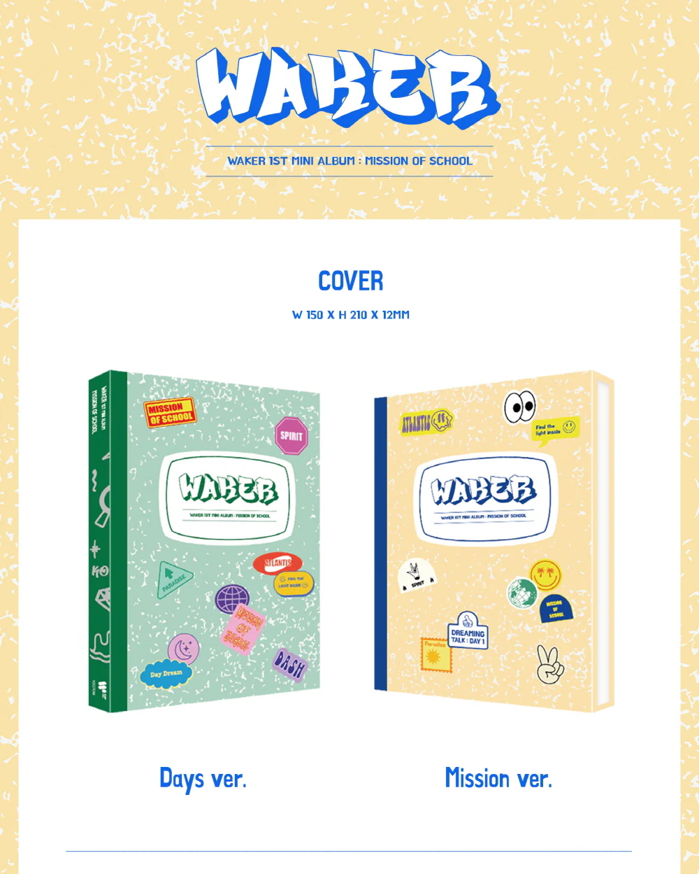 WAKER - 1st Mini Album Mission of School - Image 2