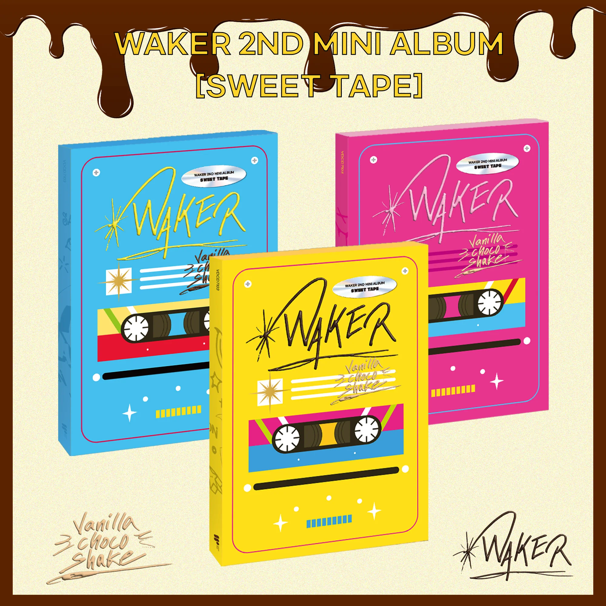 WAKER - 2nd Mini Album Sweet Tape CD