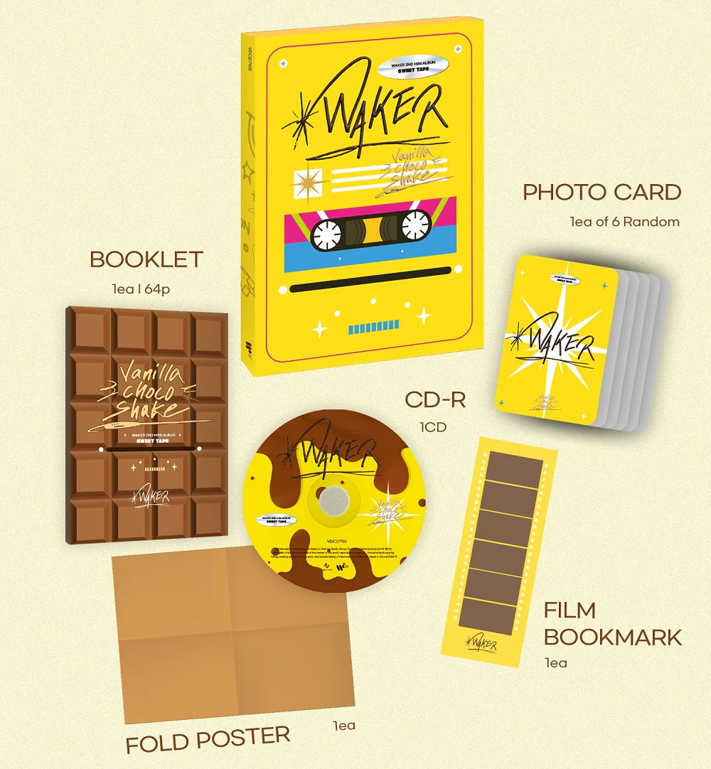 WAKER - 2nd Mini Album Sweet Tape CD - Image 2