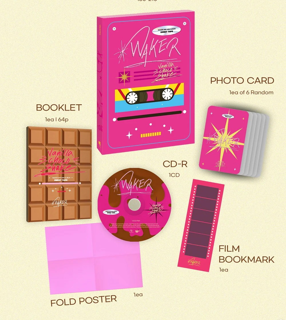 WAKER - 2nd Mini Album Sweet Tape CD - Image 3