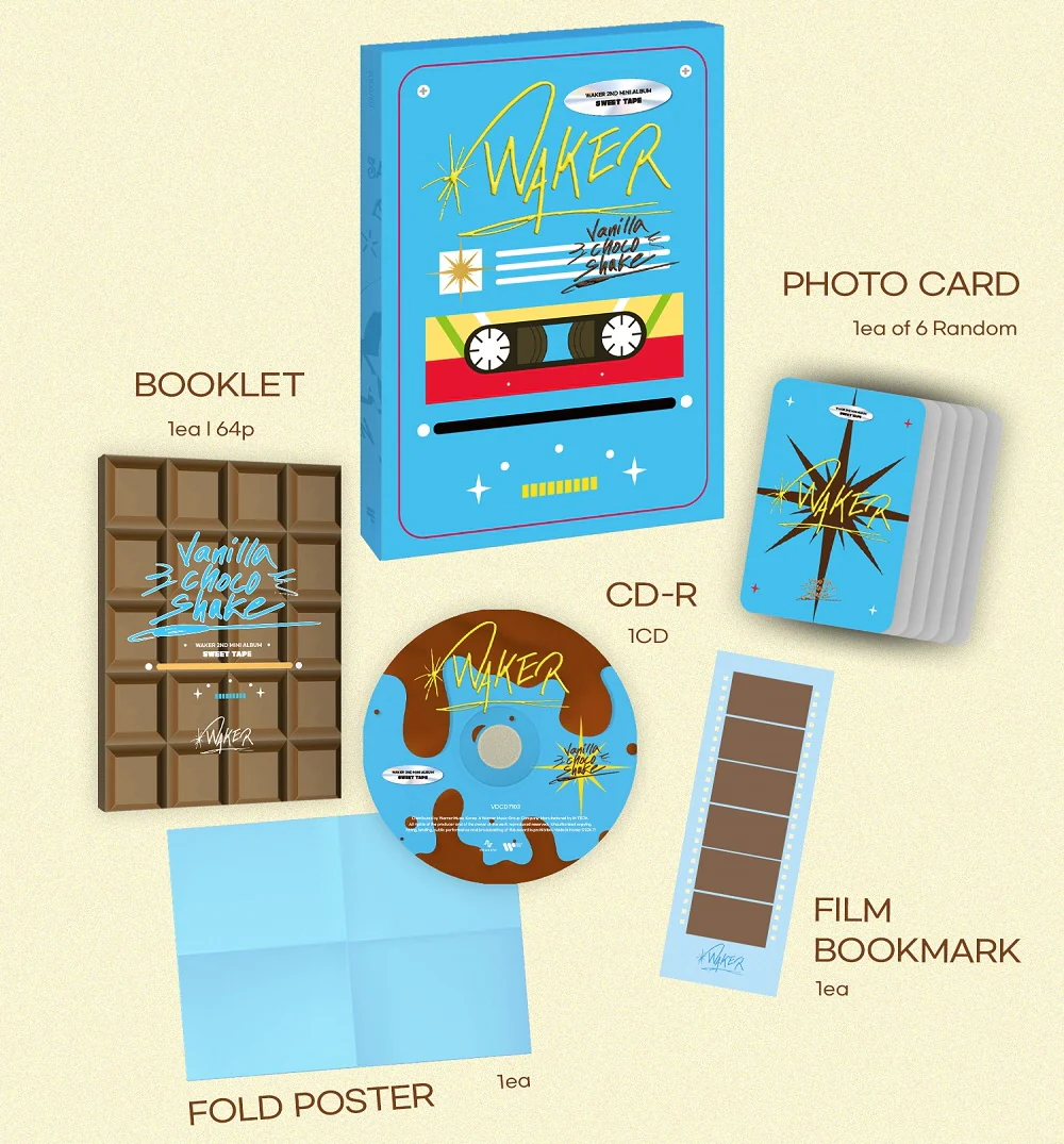 WAKER - 2nd Mini Album Sweet Tape CD - Image 4