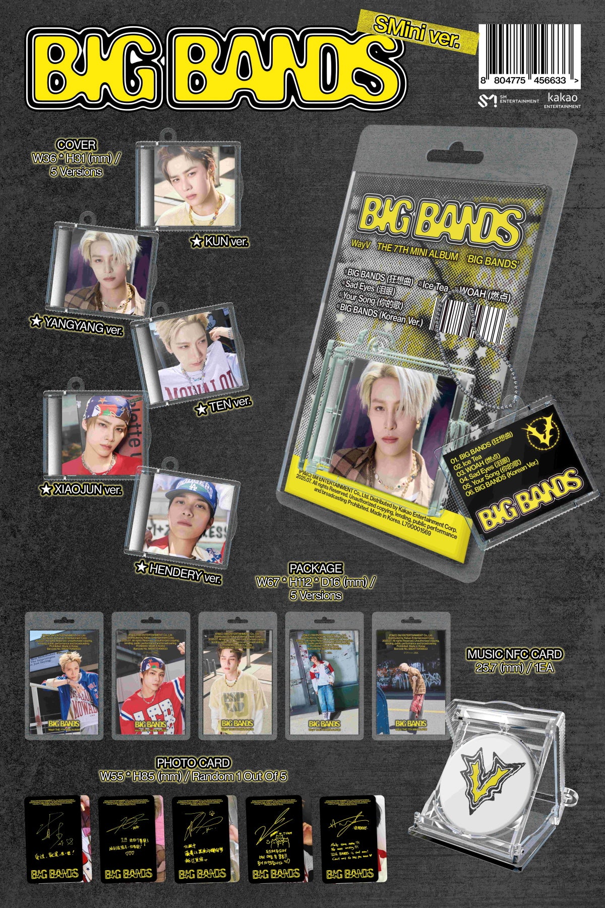 WayV - BIG BANDS [SMini Ver.] 7th Mini Album - Image 2