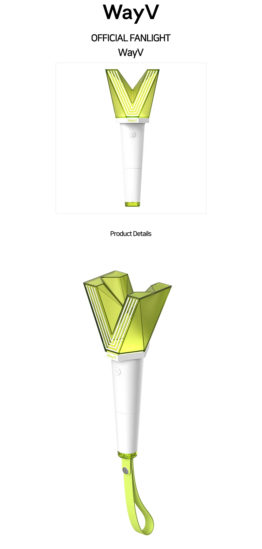 WayV - Official Fanlight Light Stick + 1 Random Photocard - Image 3