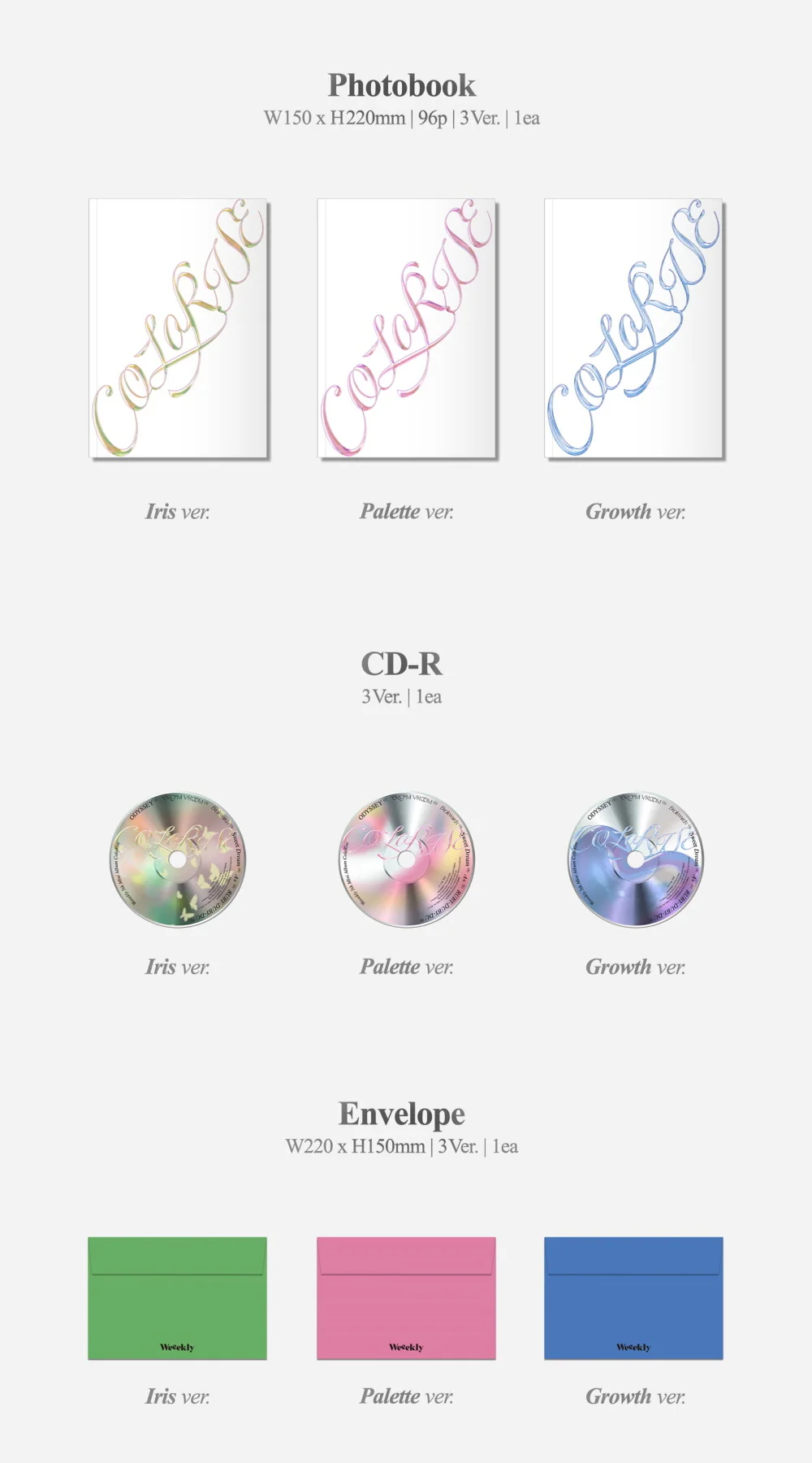 Weeekly - 5th Mini Album ColoRise CD+Pre-Order Benefit+Folded Poster - Image 3