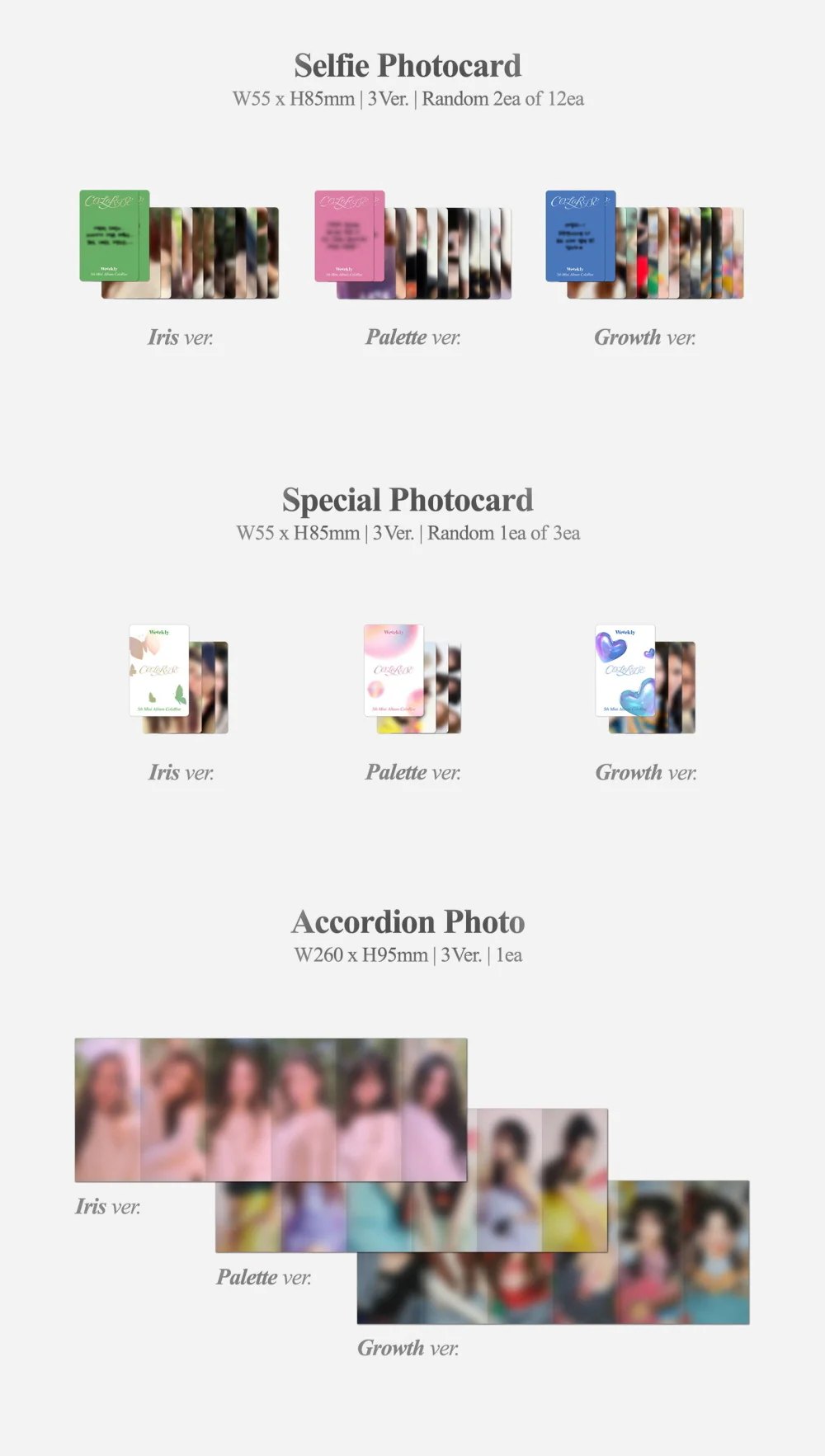 Weeekly - 5th Mini Album ColoRise CD+Pre-Order Benefit+Folded Poster - Image 4
