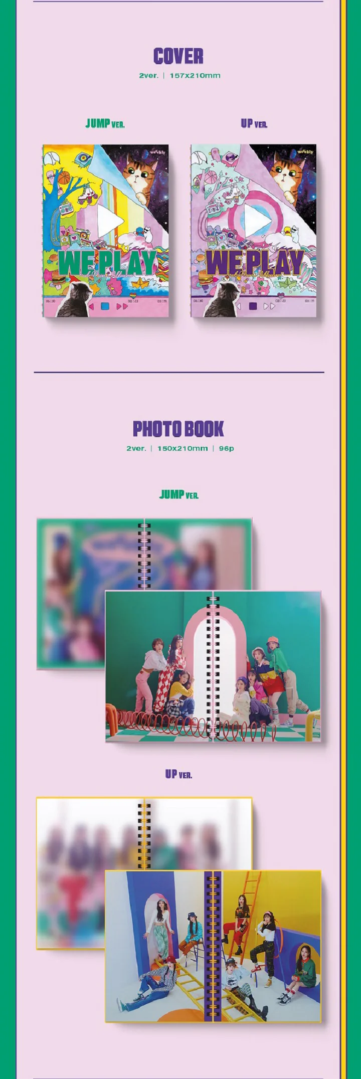 WEEEKLY - We Play (3rd Mini Album) Album+Extra Photocards Set - Image 3