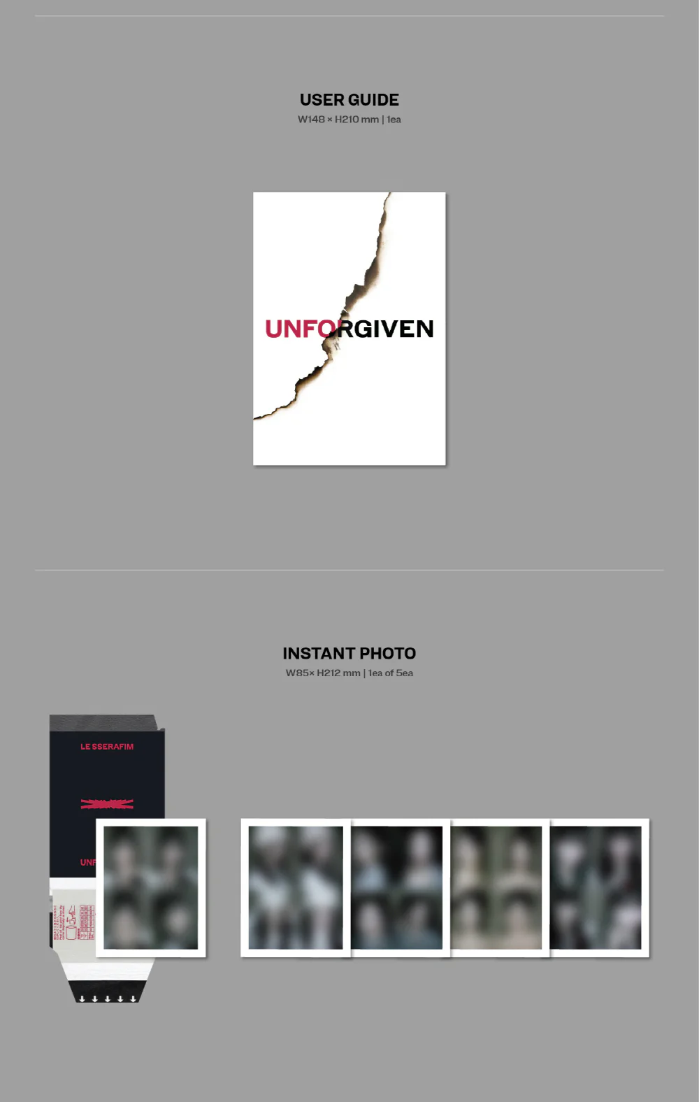 LE SSERAFIM - 1st Studio ALBUM UNFORGIVEN [WEVERSE ALBUMs ver.] - Image 4