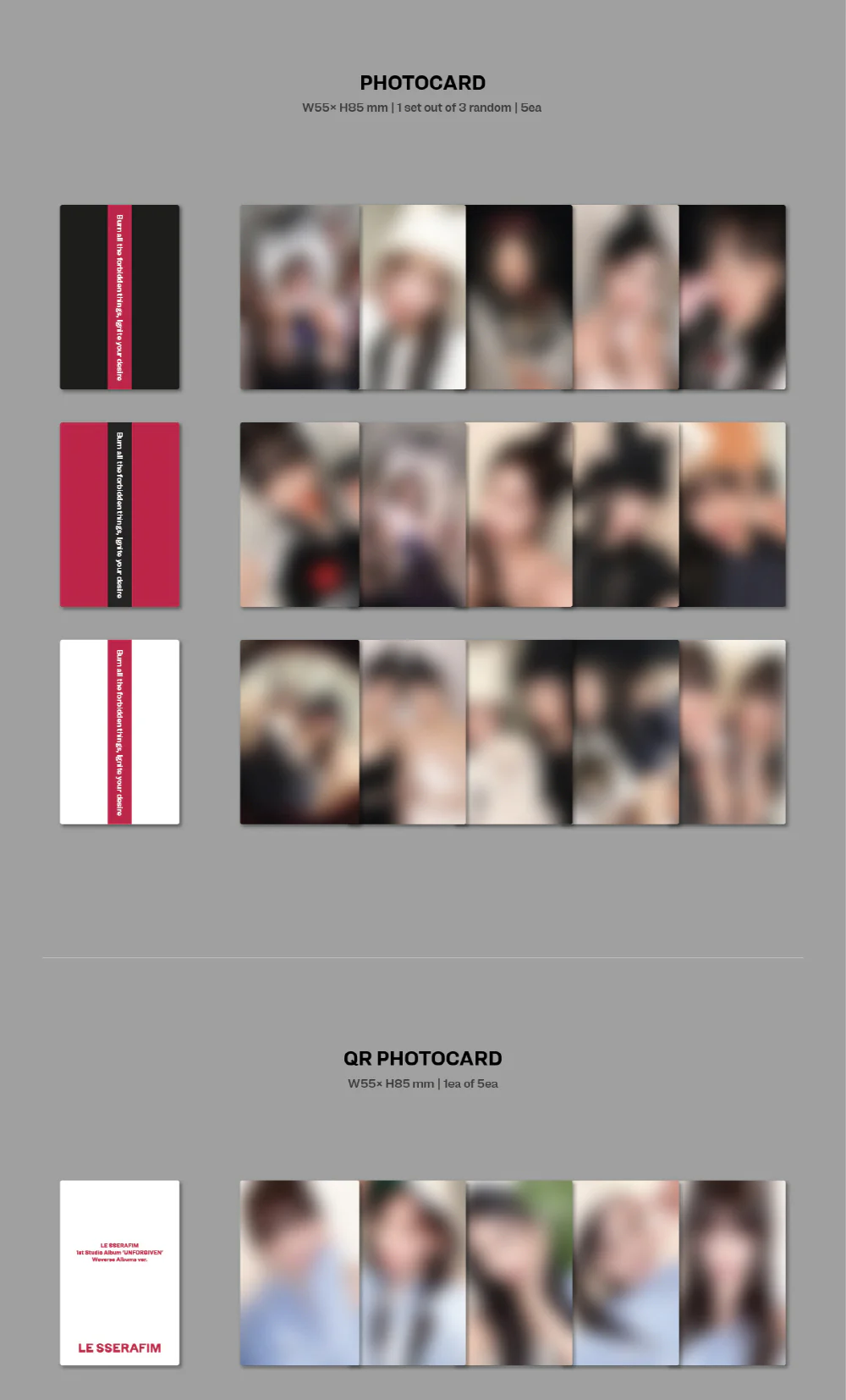 LE SSERAFIM - 1st Studio ALBUM UNFORGIVEN [WEVERSE ALBUMs ver.] - Image 5