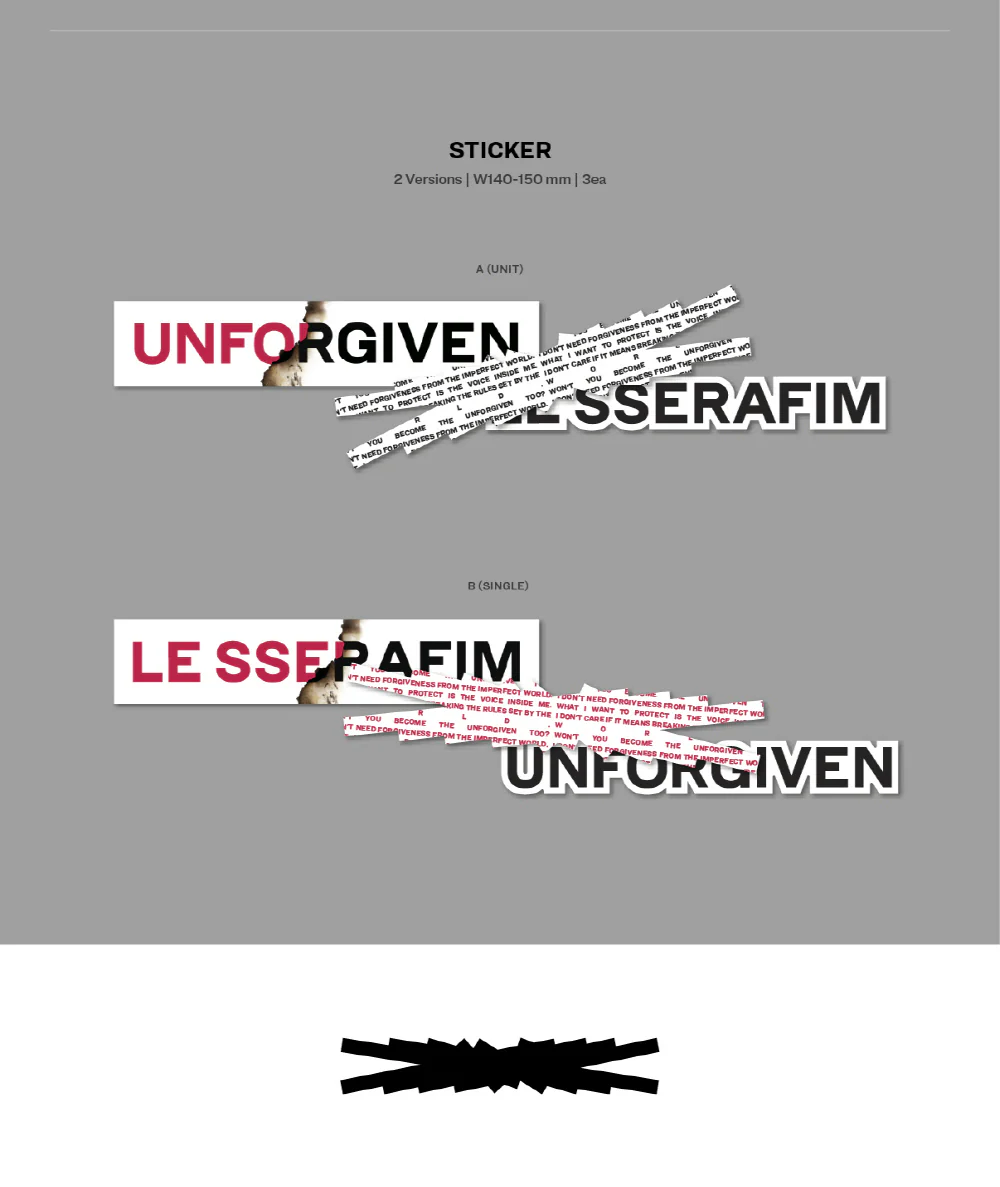 LE SSERAFIM - 1st Studio ALBUM UNFORGIVEN [WEVERSE ALBUMs ver.] - Image 6