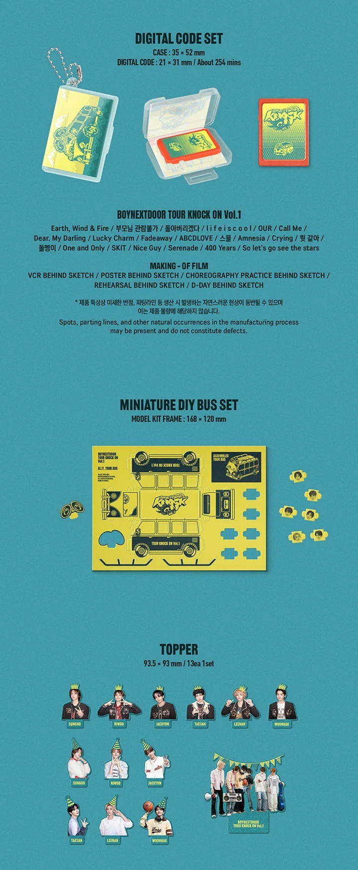 [WEVERSE EXCLUSIVE POB] BOYNEXTDOOR TOUR KNOCK ON Vol.1 - Image 5
