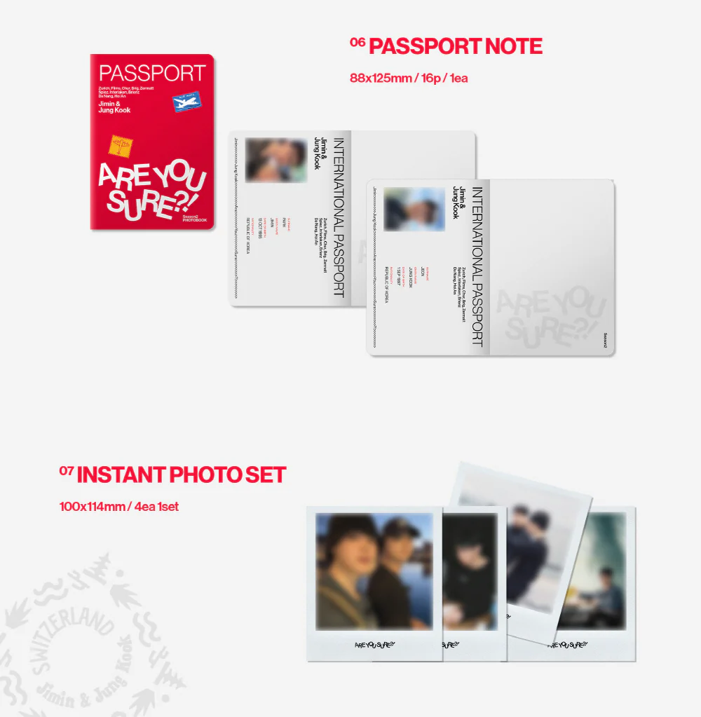 [WEVERSE EXCLUSIVE POB] Jimin x Jung Kook - Are You Sure?! Season2 PHOTOBOOK - Image 4
