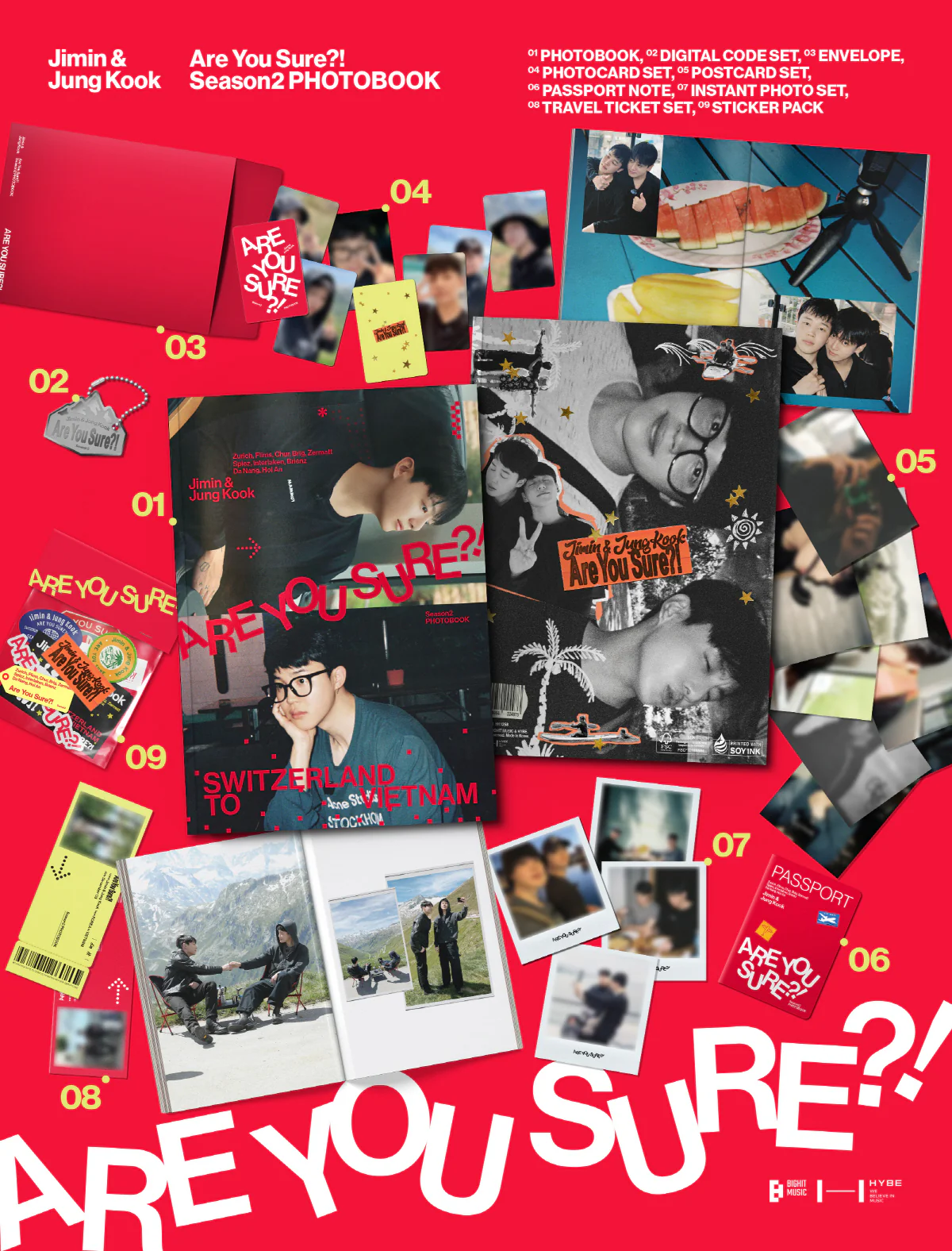 [WEVERSE EXCLUSIVE POB] Jimin x Jung Kook - Are You Sure?! Season2 PHOTOBOOK - Image 6