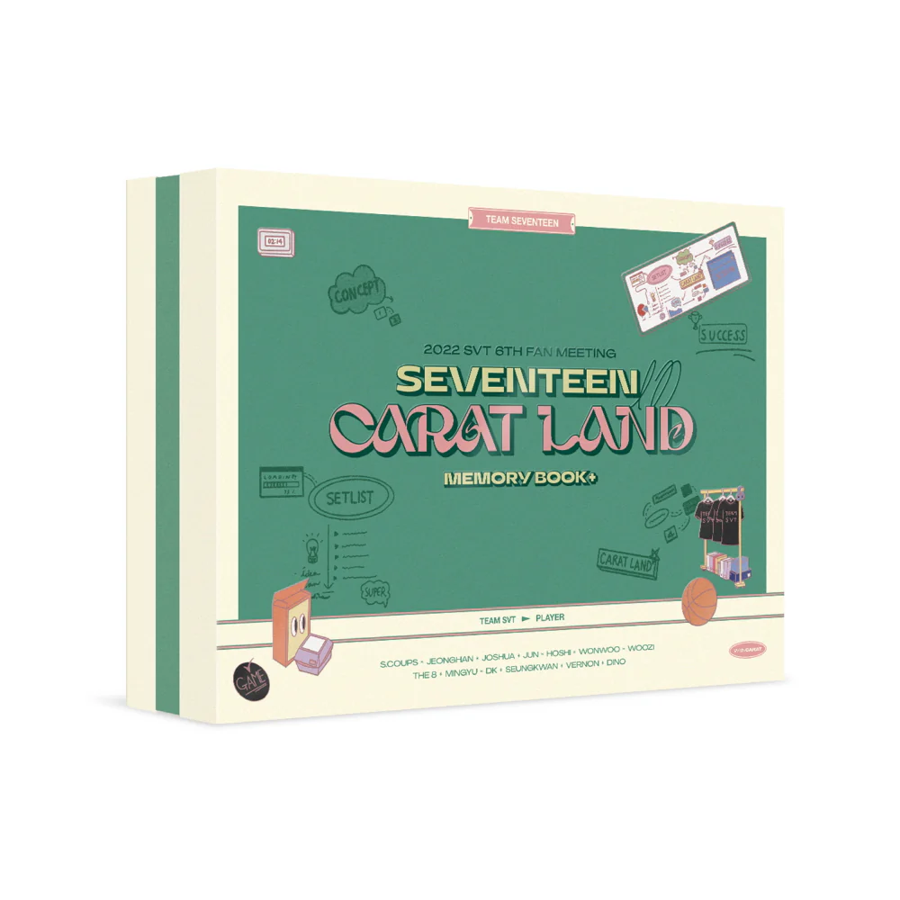 [WEVERSE POB] 2022 SVT 6TH FAN MEETING [SEVENTEEN in CARAT LAND] MEMORY BOOK+DIGITAL CODE +Pre-Order Benefit