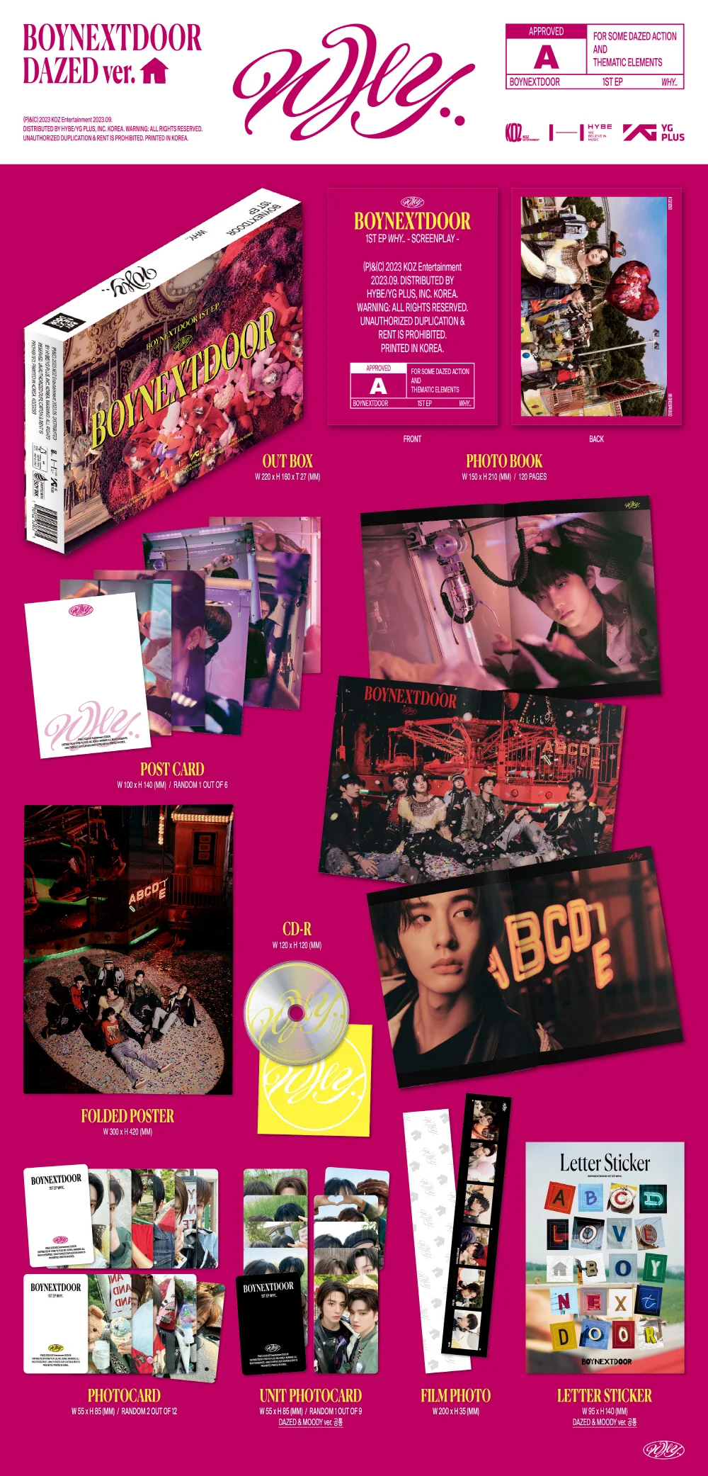 [WEVERSE POB] BOYNEXTDOOR - 1st EP WHY CD+Pre-Order Benefit - Image 2